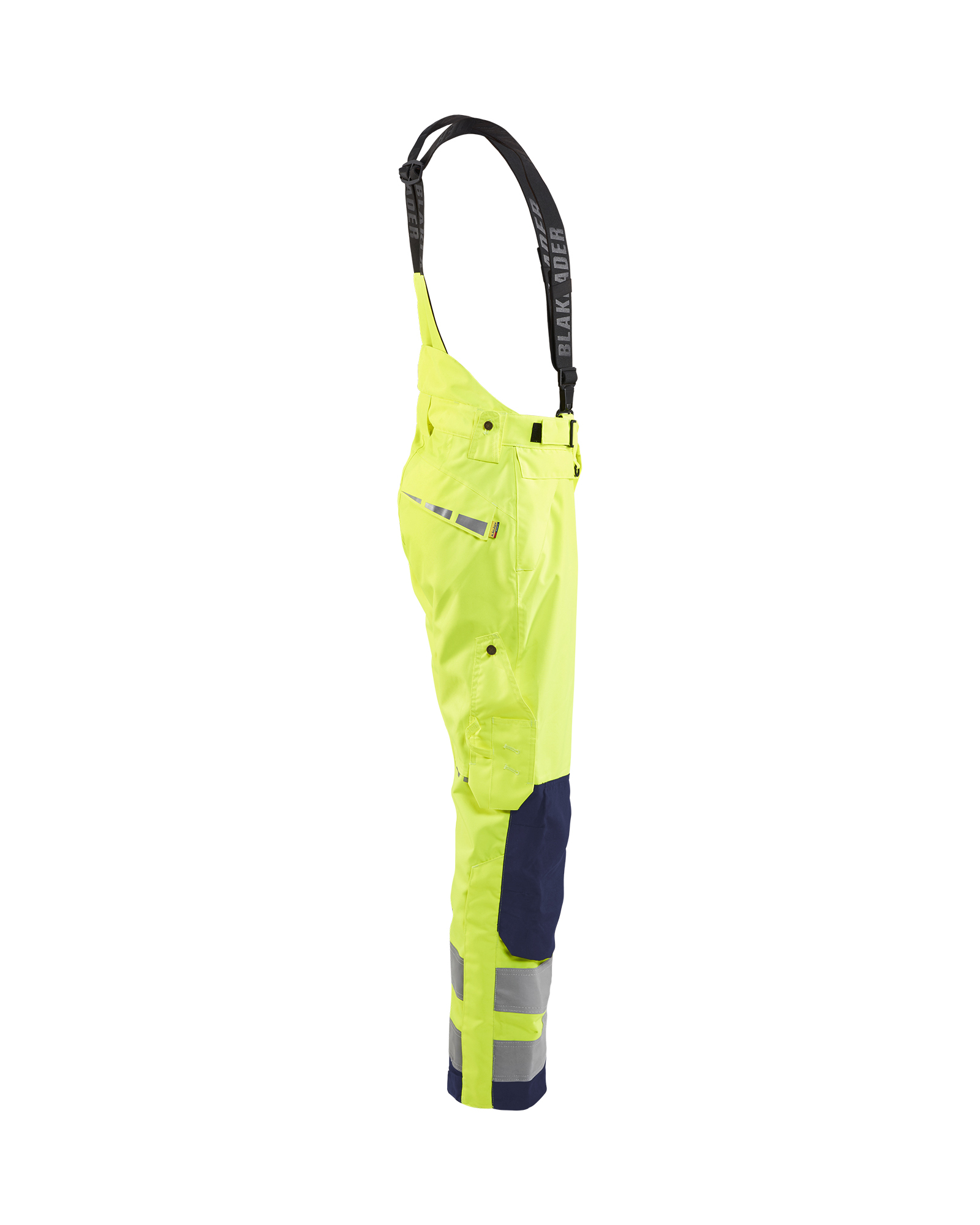 Pantalon à bretelles hardshell haute-visibilité Blåkläder 1867 Jaune fluo/Marine Blaklader - 186719773389C