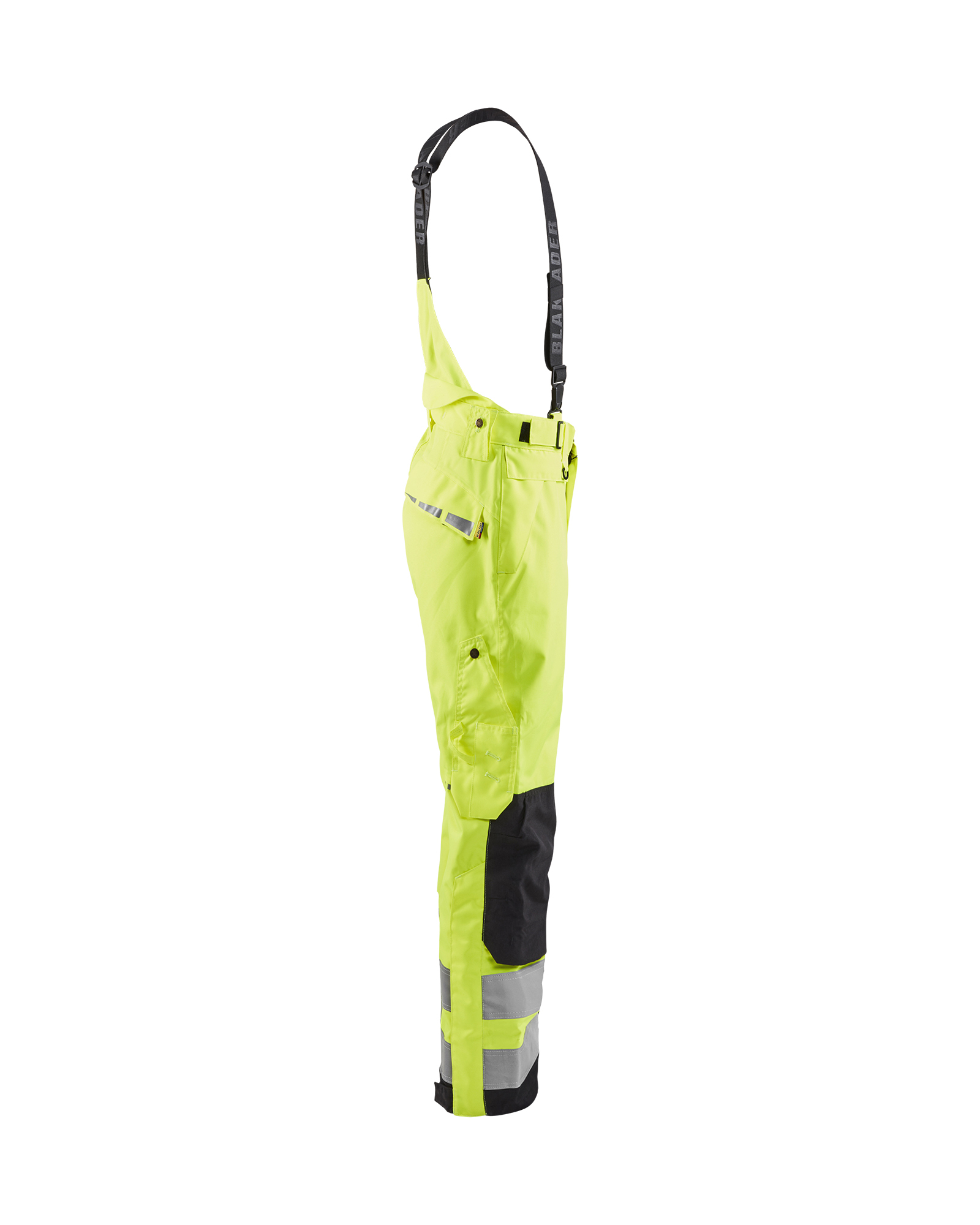 Pantalon à bretelles hardshell haute-visibilité Blåkläder 1867 Jaune fluo/Noir Blaklader - 186719773399C
