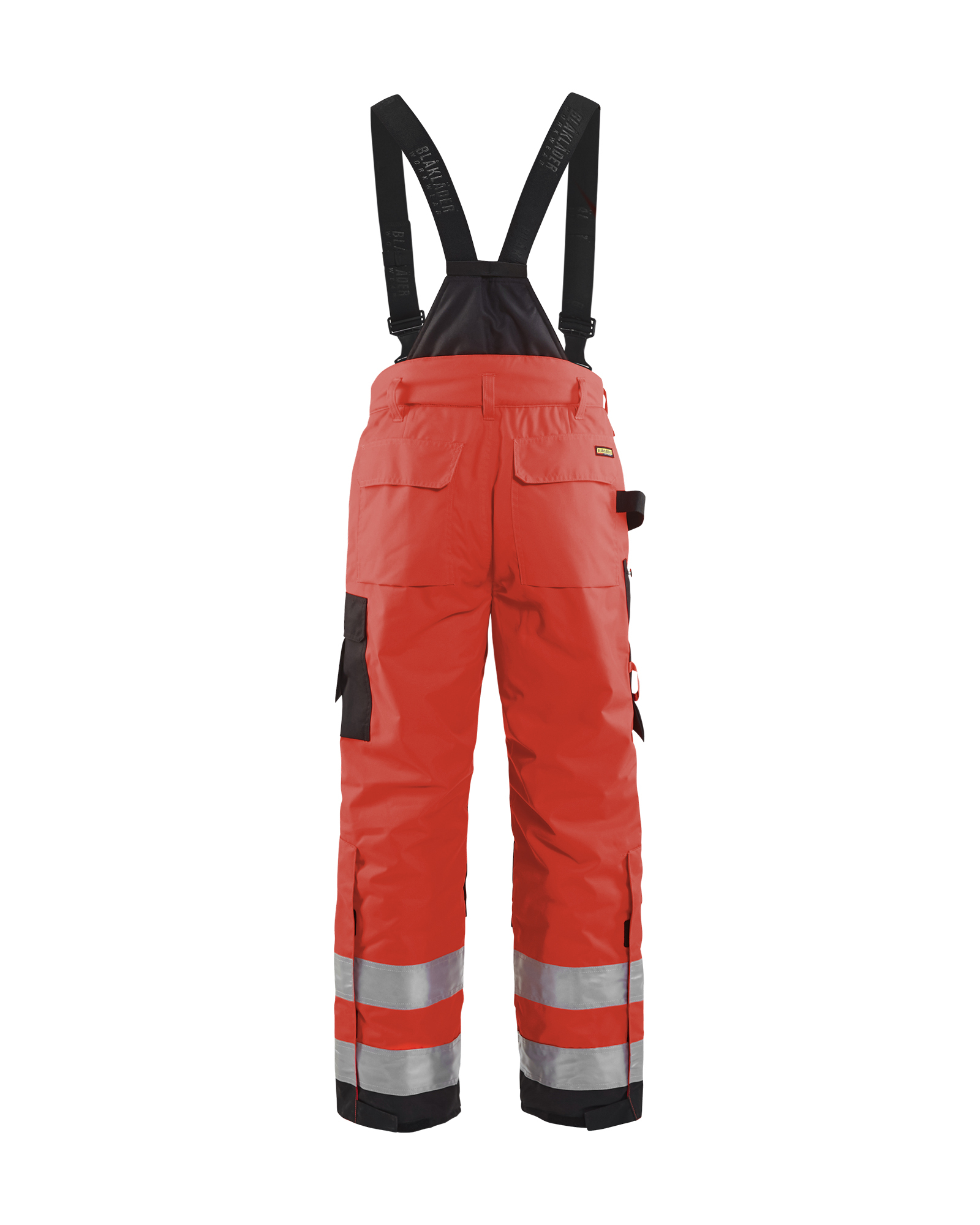 Pantalon hiver haute-visibilité Blåkläder 1885 Rouge fluo/Noir Blaklader - 188519775599C