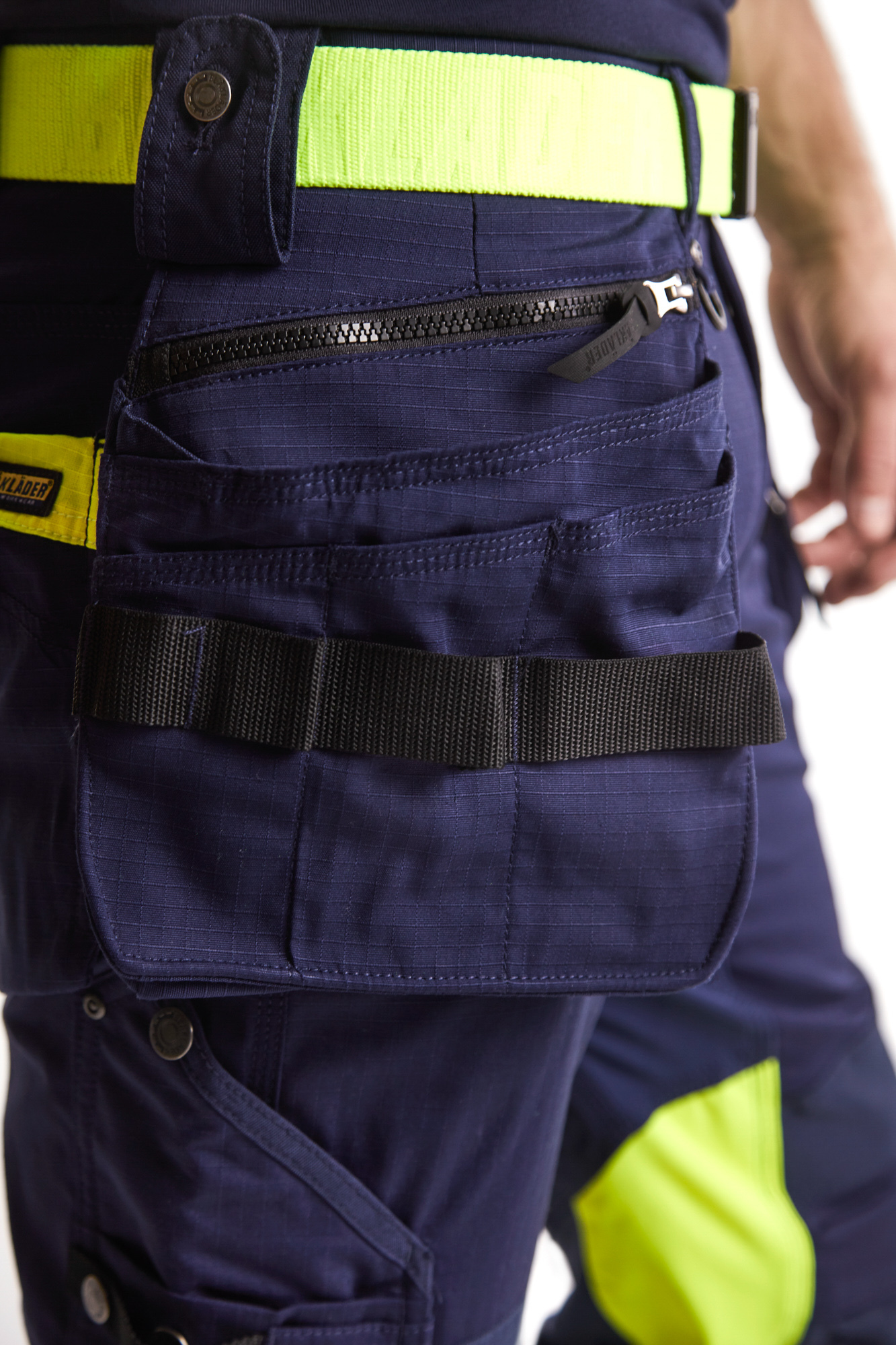 Pantalon artisan haute-visibilité +stretch Blåkläder 1994 Marine/Jaune fluo Blaklader - 199413308933C