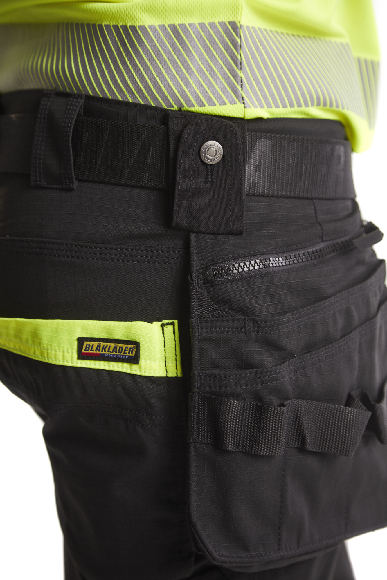 Pantalon artisan haute-visibilité +stretch Blåkläder 1994 Noir/Jaune fluo Blaklader - 199413309933C
