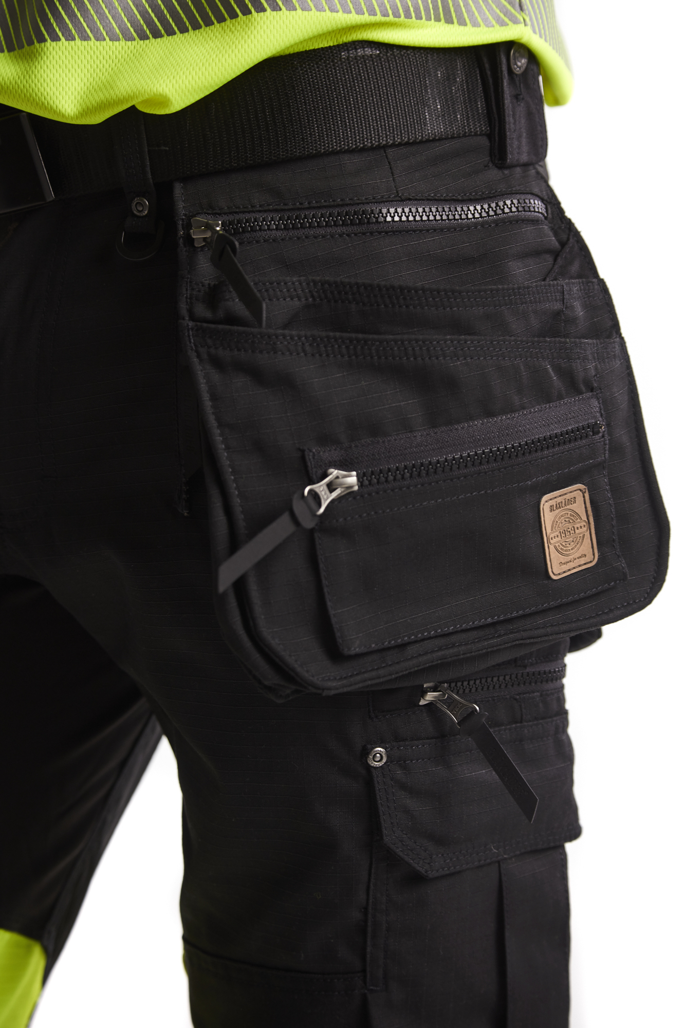 Pantalon artisan haute-visibilité +stretch Blåkläder 1994 Noir/Jaune fluo Blaklader - 199413309933C
