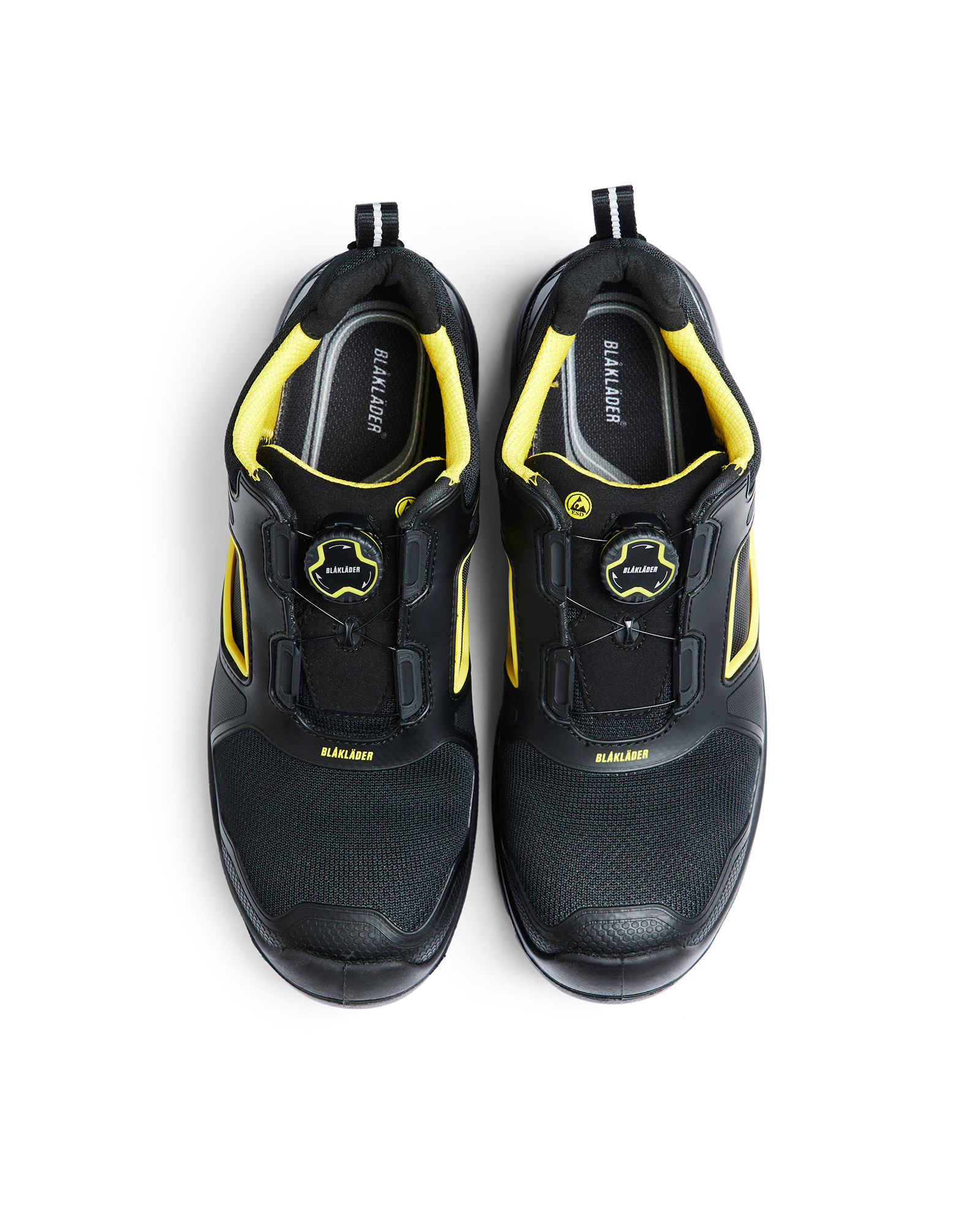 Chaussures de sécurité basses Gecko Blaklader 2472 Noir/Jaune Blaklader - 247200009935