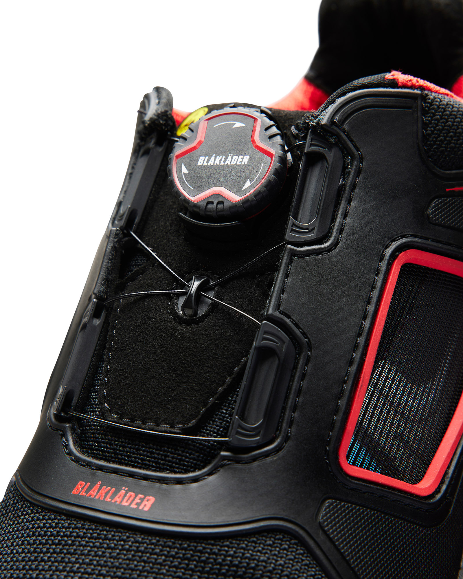 Chaussures de sécurité basses Gecko Blaklader 2472 Noir/Rouge Blaklader - 247200009956