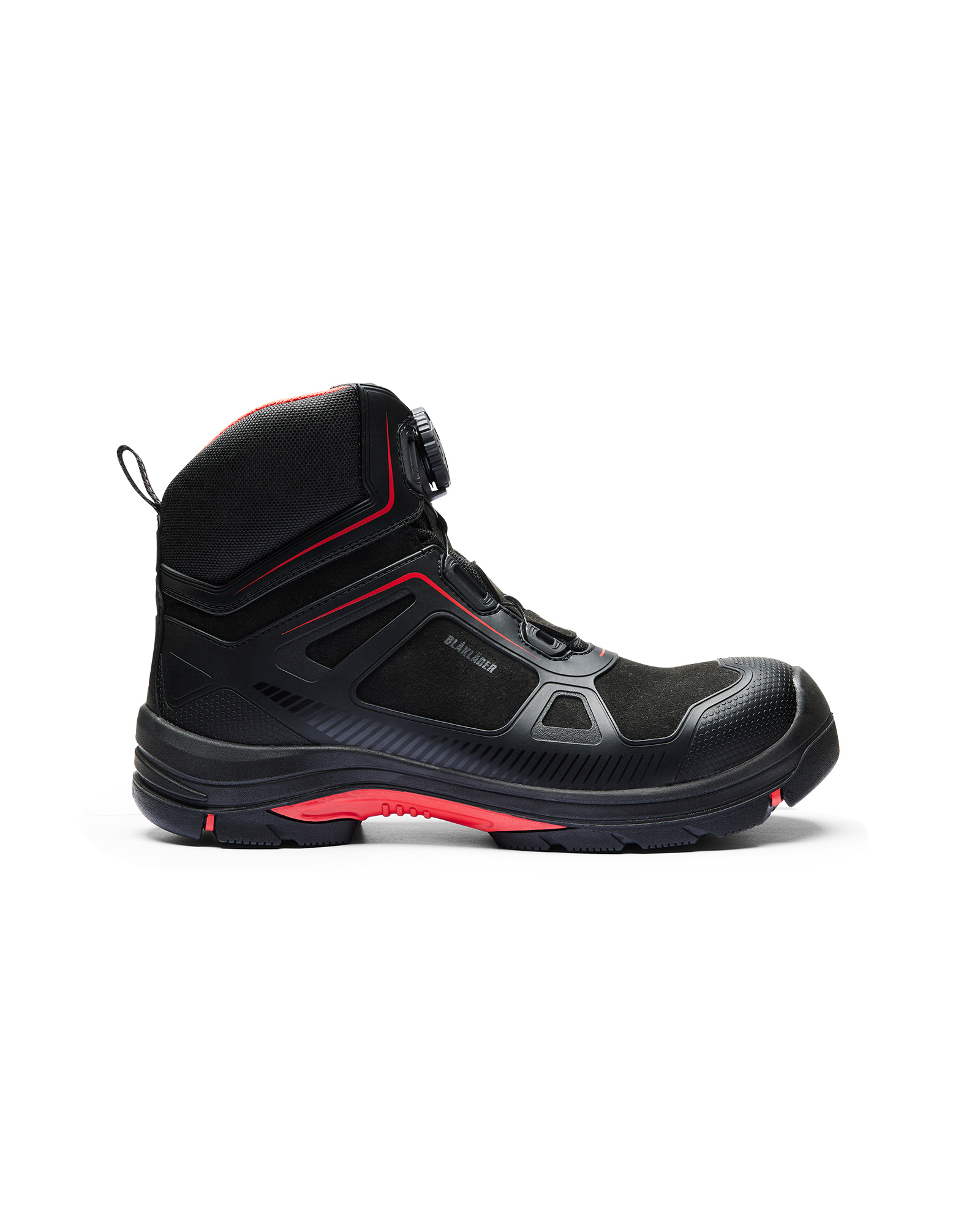 Chaussures de sécurité mi-hautes Gecko Blaklader 2473 Noir/Rouge Blaklader - 247300009956