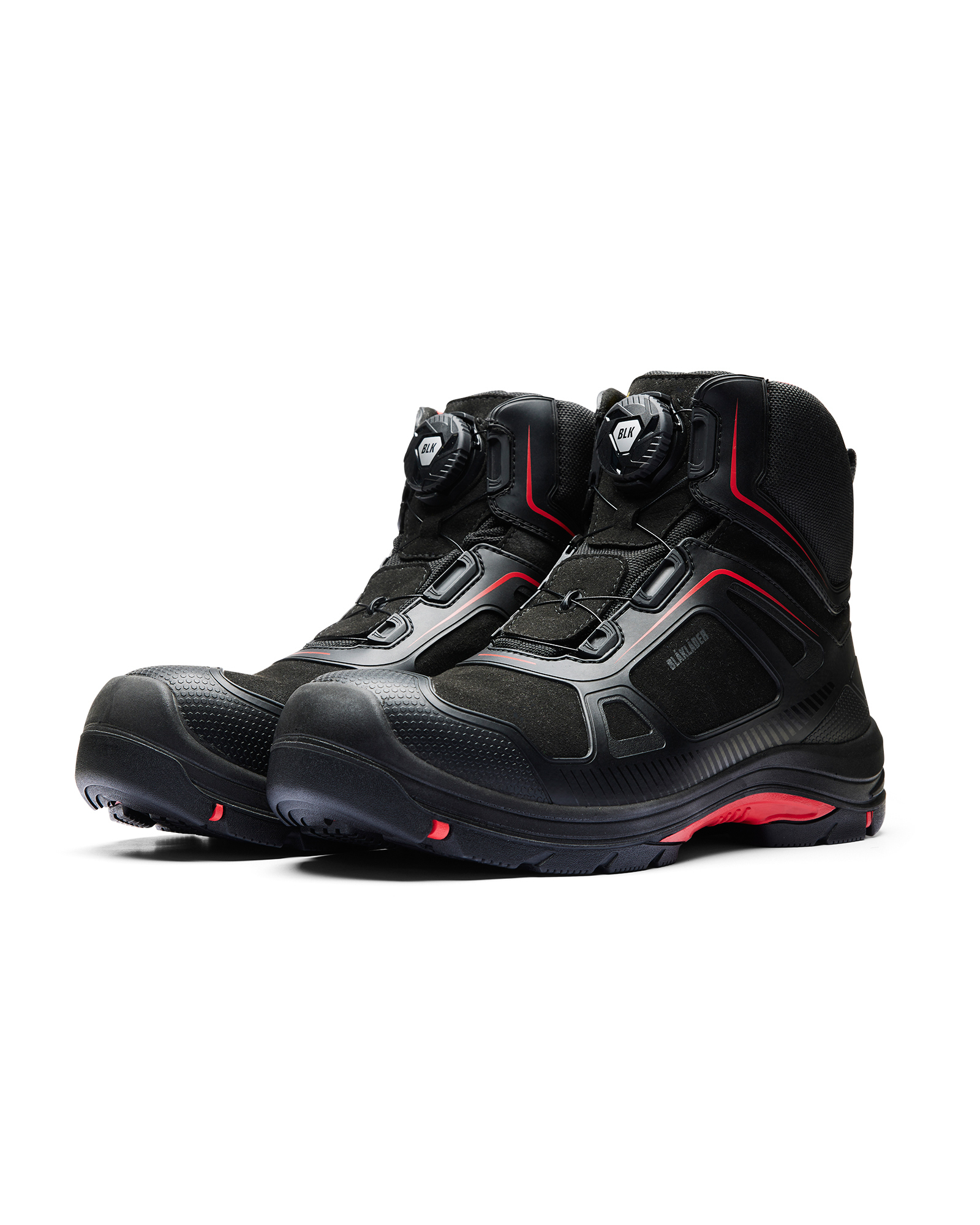 Chaussures de sécurité mi-hautes Gecko Blaklader 2473 Noir/Rouge Blaklader - 247300009956