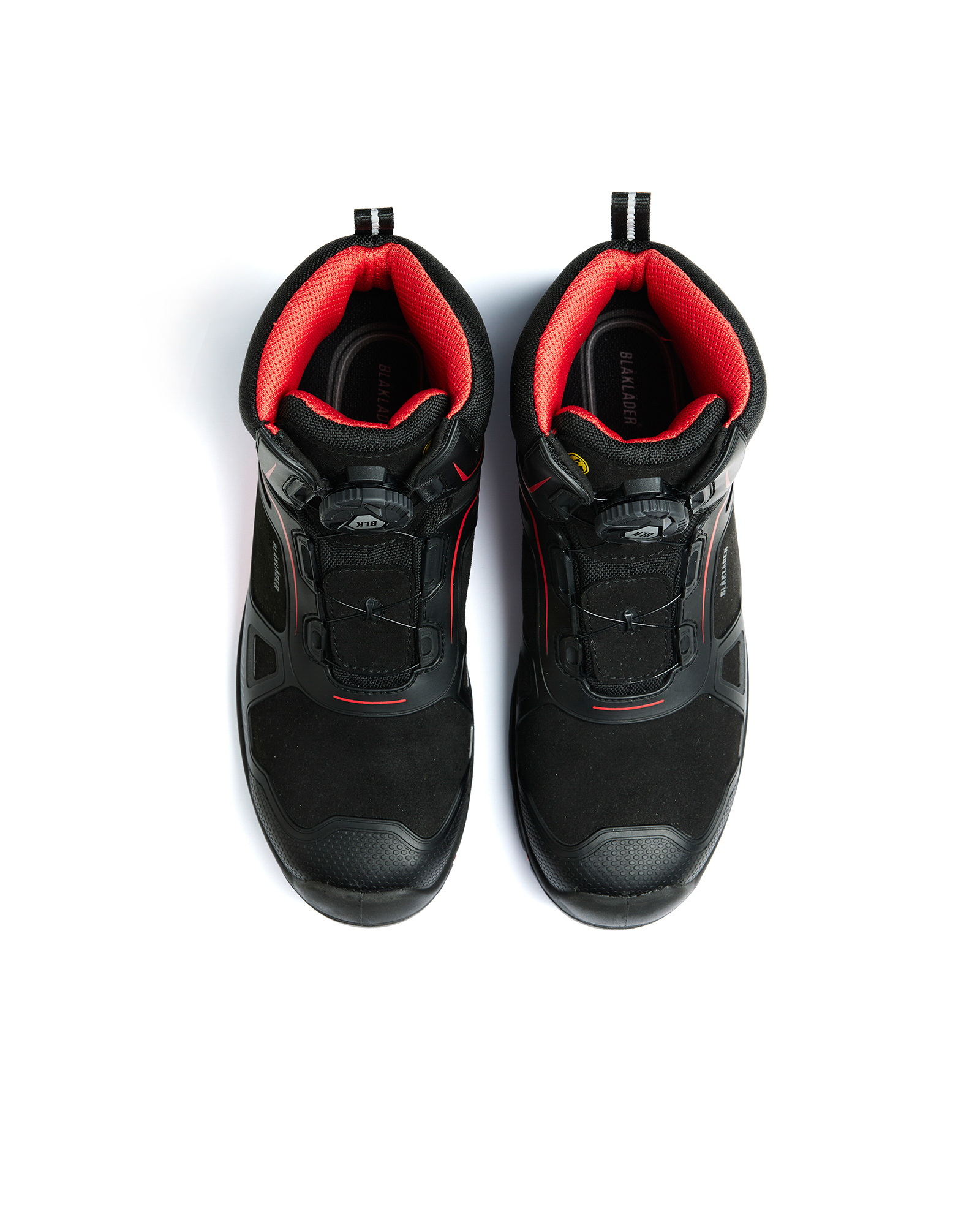 Chaussures de sécurité mi-hautes Gecko Blaklader 2473 Noir/Rouge Blaklader - 247300009956