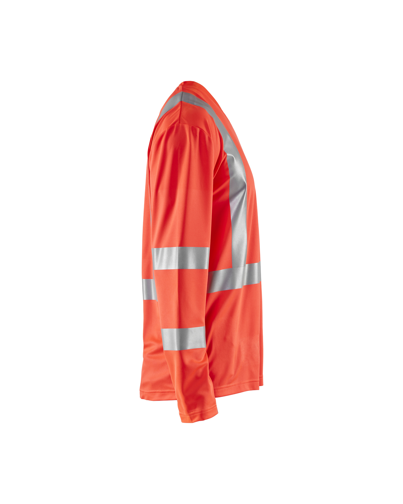 T-shirt manches longues col V haute visibilité anti-UV anti-odeur Blåkläder 3383 Rouge fluo Blaklader - 338310115500