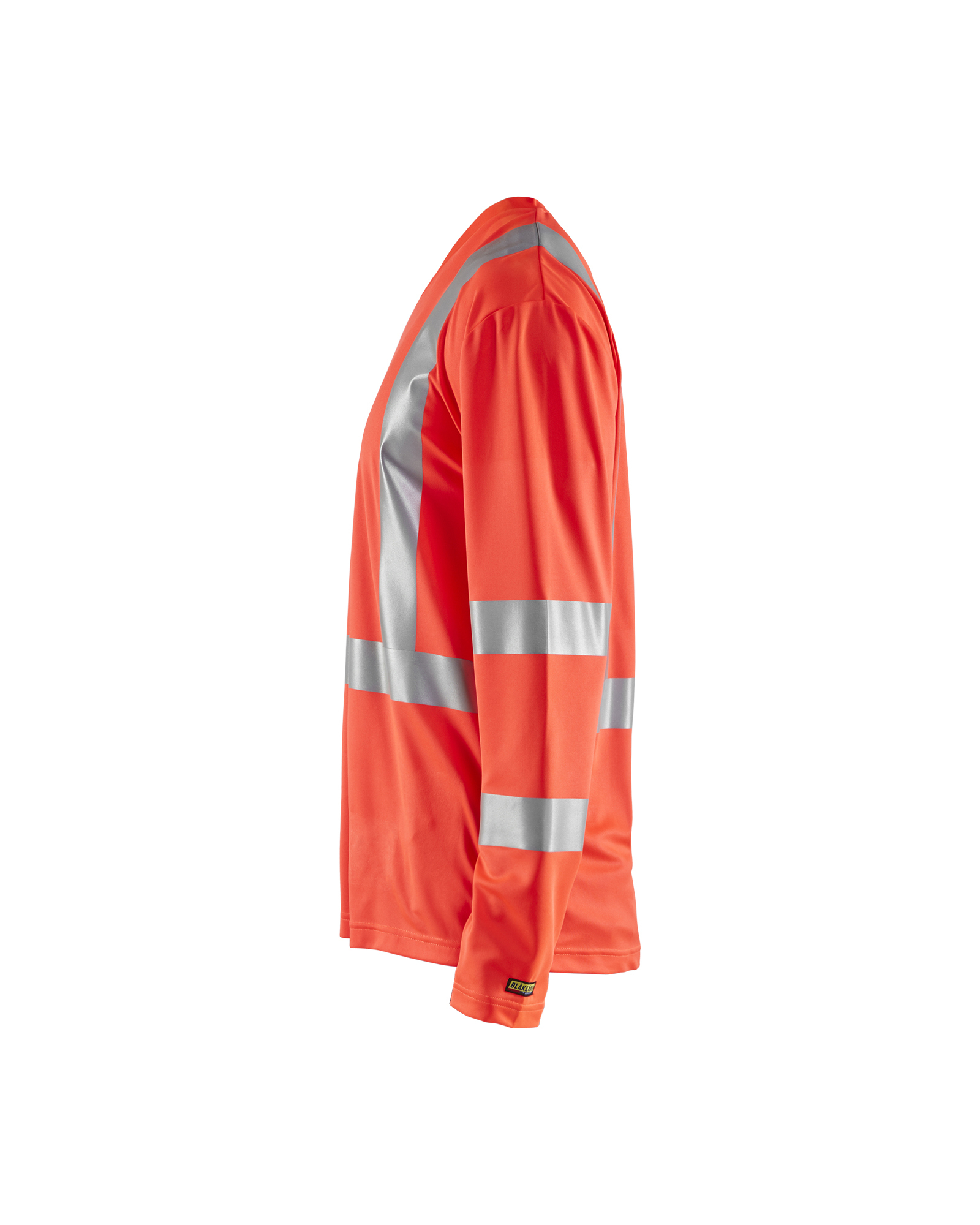 T-shirt manches longues col V haute visibilité anti-UV anti-odeur Blåkläder 3383 Rouge fluo Blaklader - 338310115500