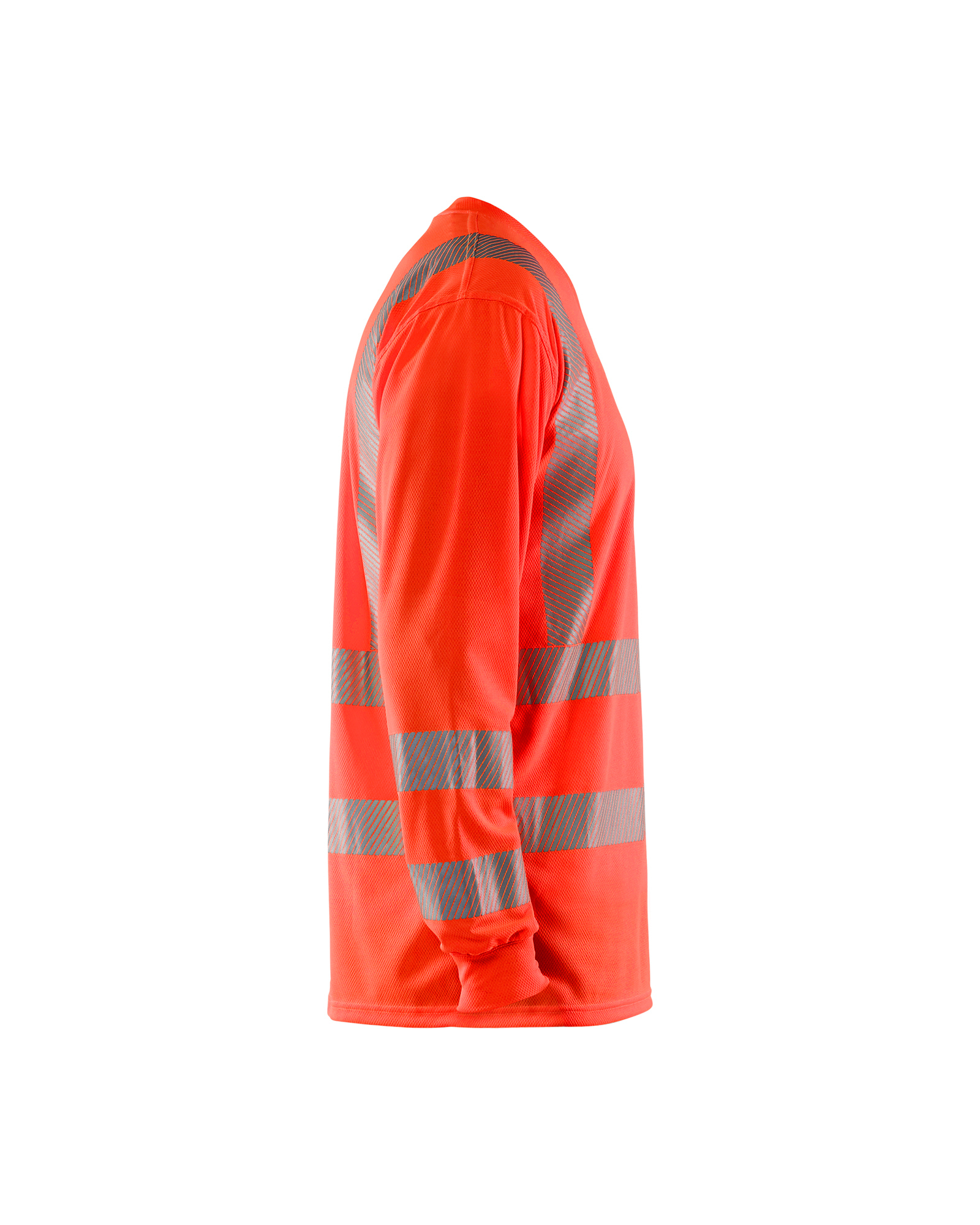 T-shirt manches longues col V haute-visibilité anti-UV Blåkläder 3385 Rouge fluo Blaklader - 338510135500