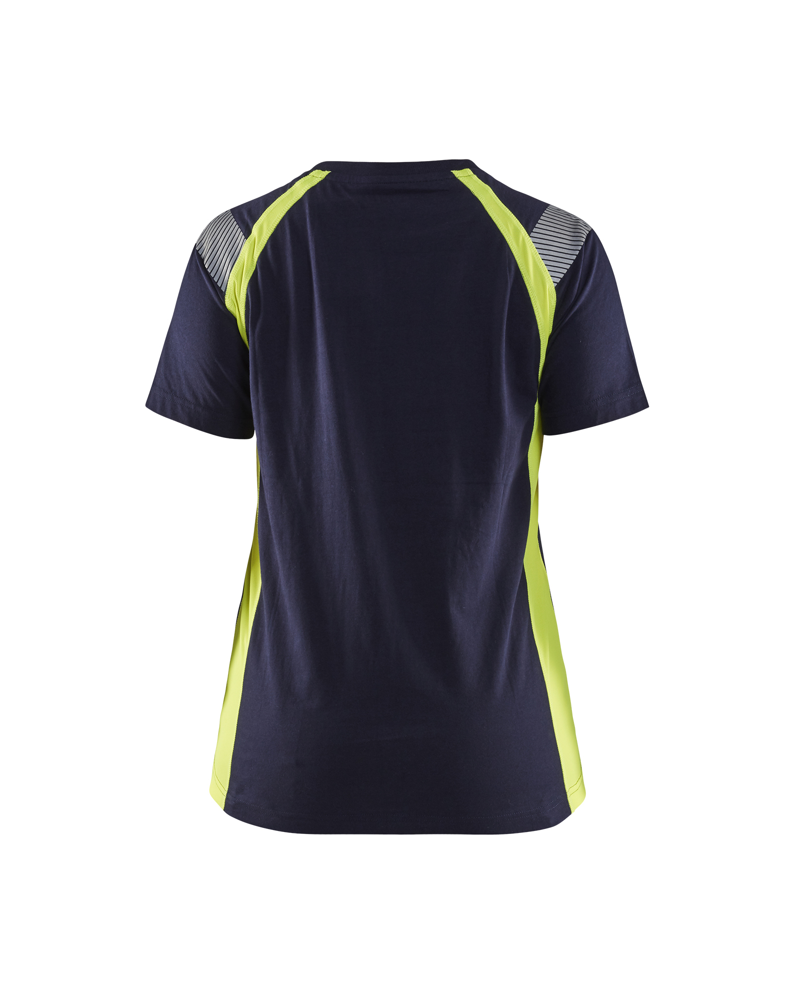 T-shirt détails fluo femme Blåkläder 3402 Marine/Jaune fluo Blaklader - 340210308833