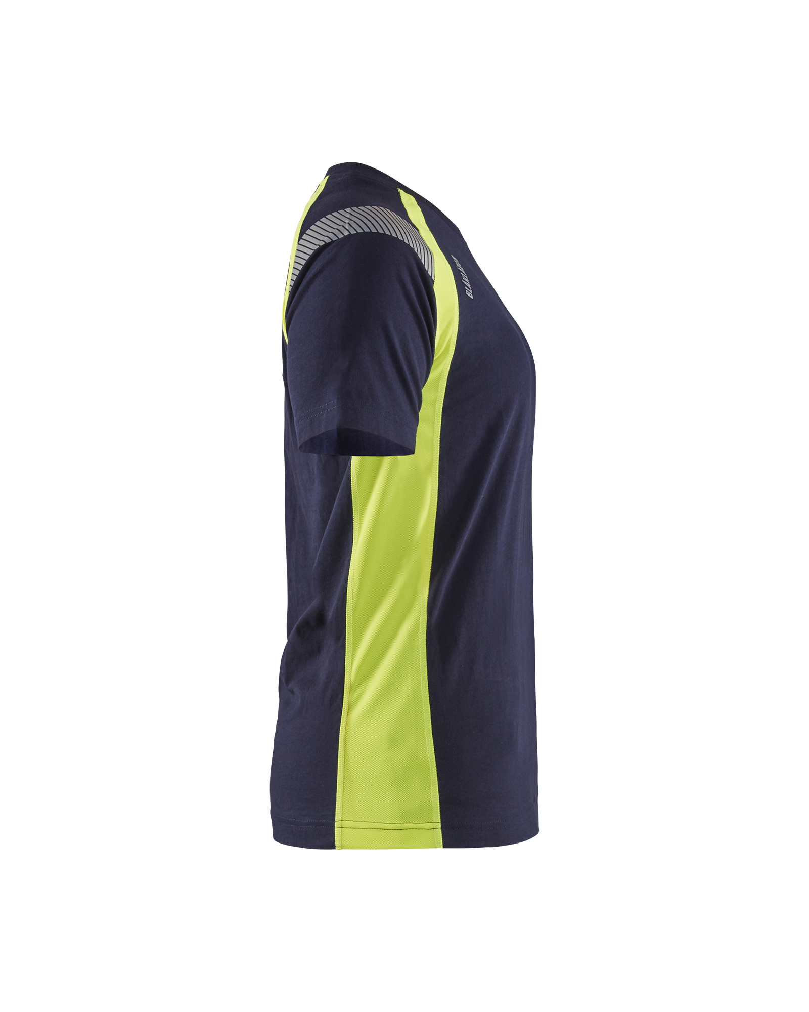 T-shirt détails fluo femme Blåkläder 3402 Marine/Jaune fluo Blaklader - 340210308833