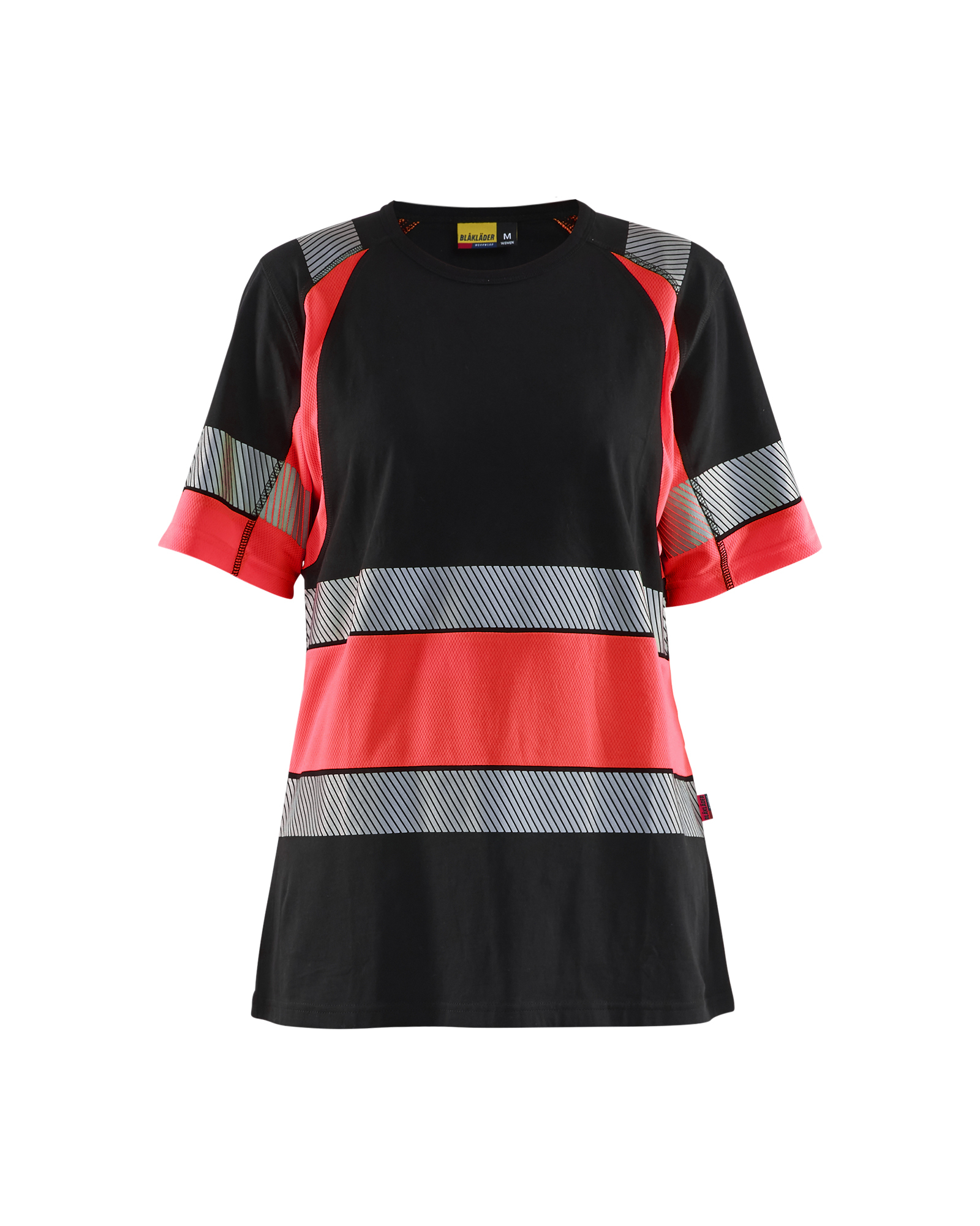 T-shirt haute-visibilité femme Blåkläder 3410 Noir/Rouge fluo Blaklader - 341010309955
