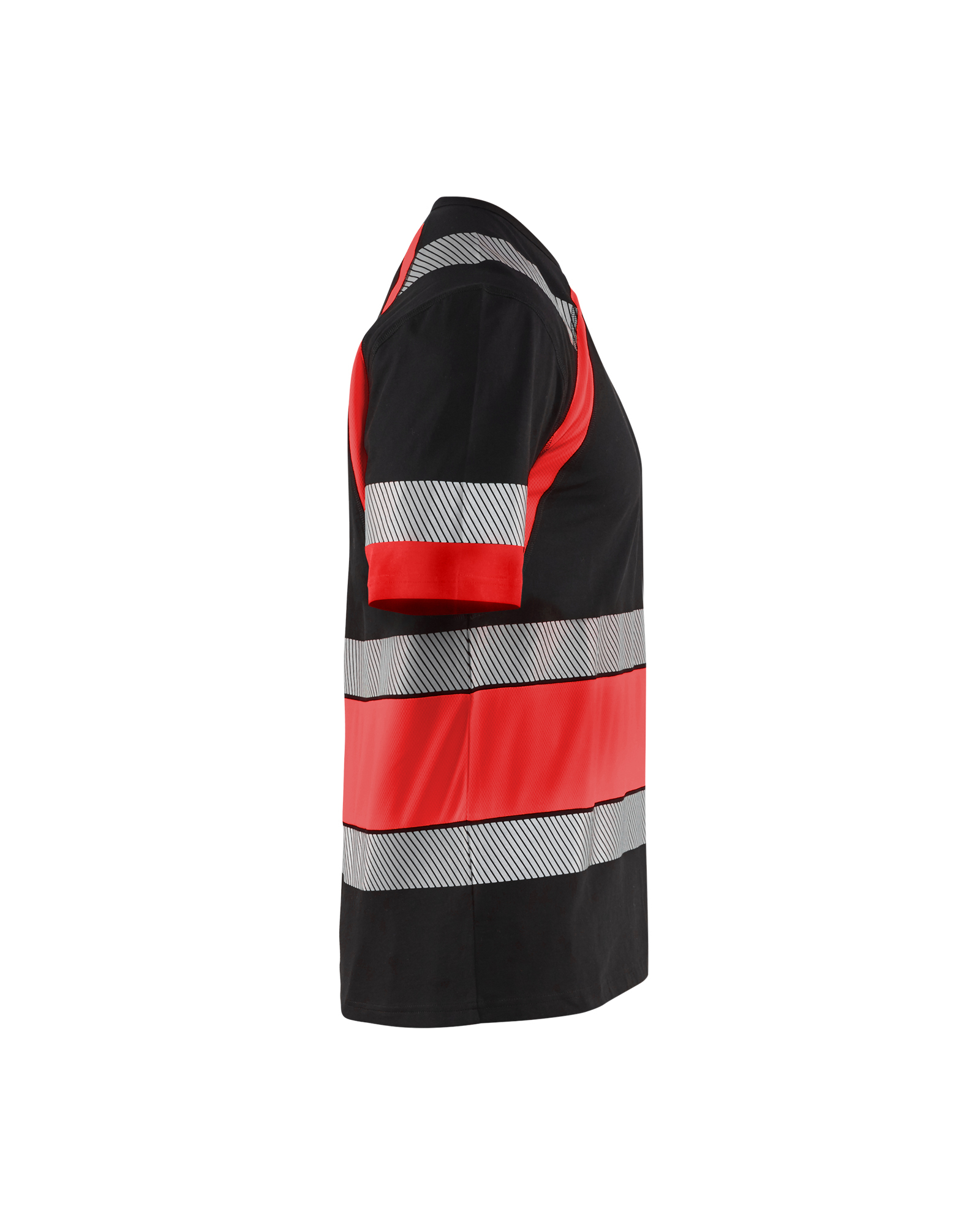 T-shirt haute-visibilité Blåkläder 3421 Noir/Rouge fluo Blaklader - 342110309955