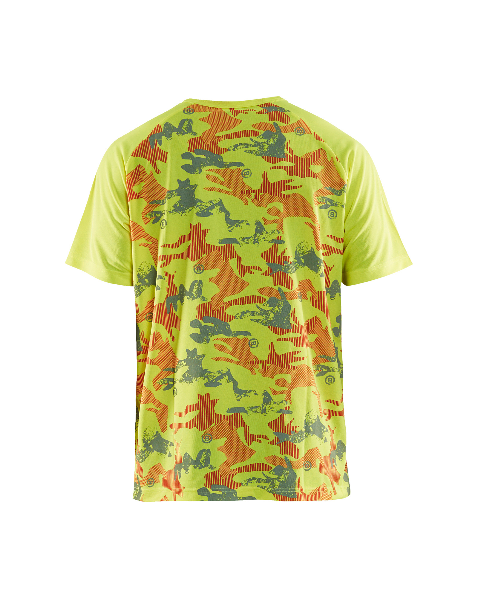 T-shirt camouflage Blåkläder 3425 Jaune fluo/Gris clair Blaklader - 342510113394