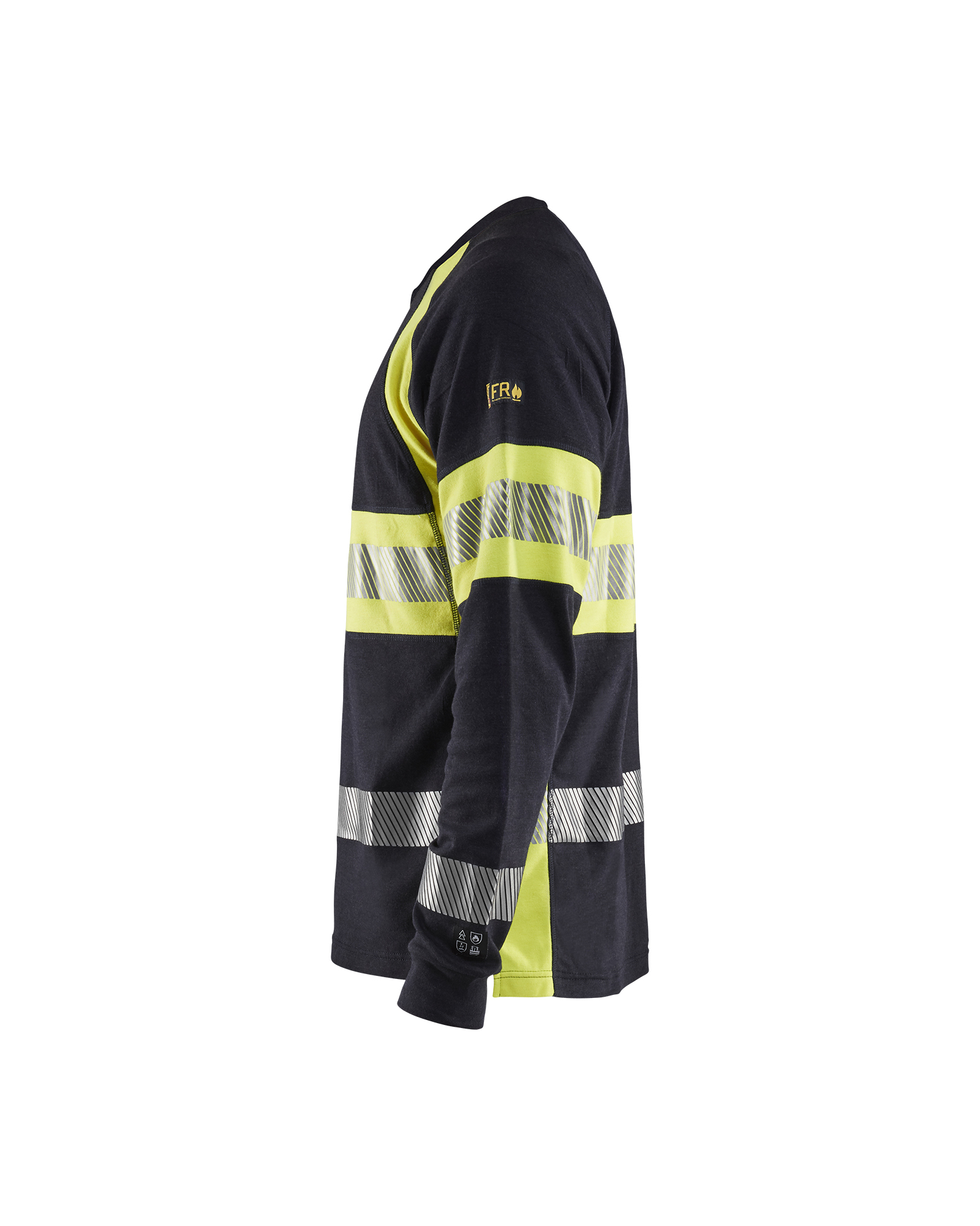 T-shirt manches longues retardant flamme inhérent Blåkläder 3484 Marine/Jaune fluo Blaklader - 348417618933