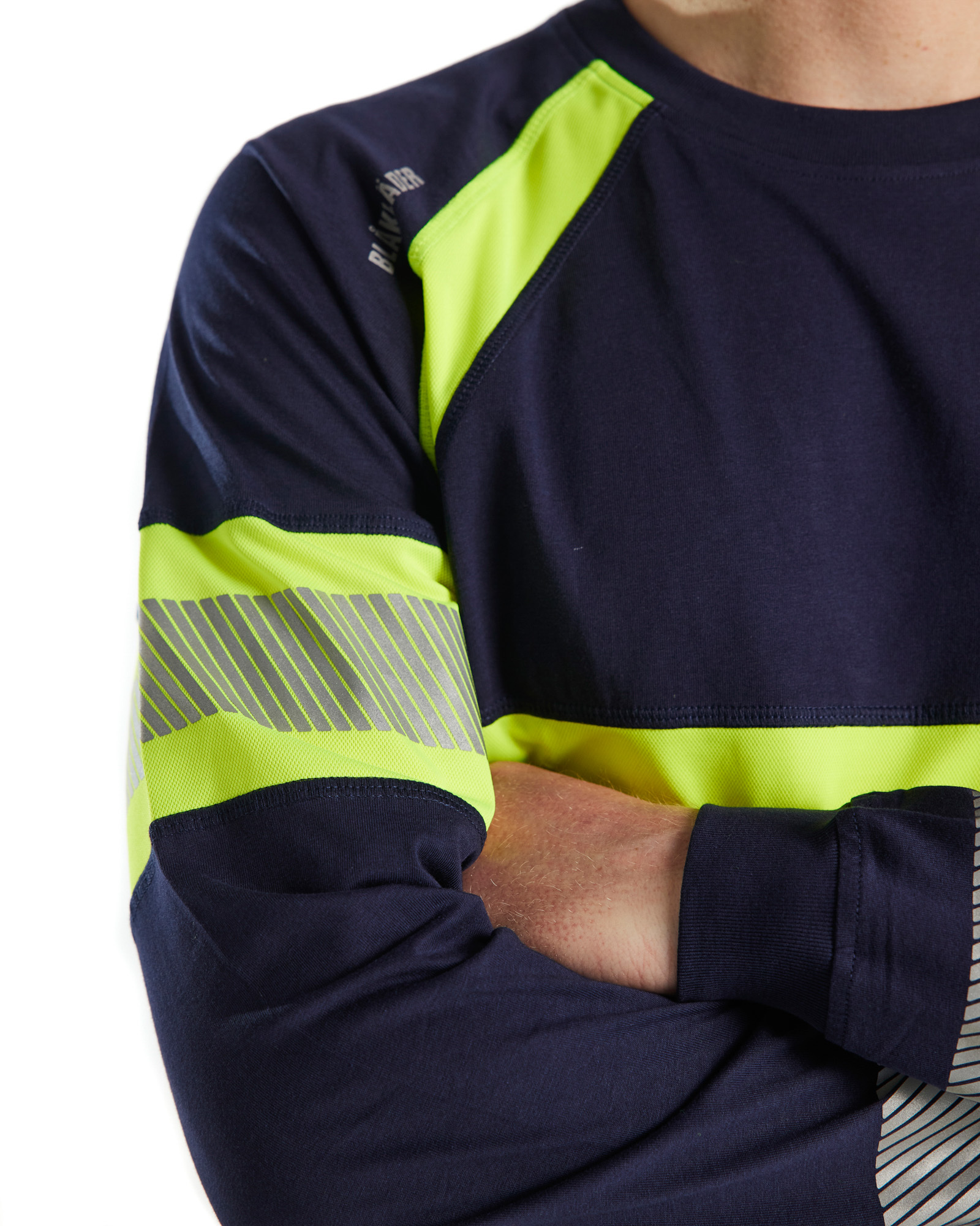 T-shirt manches longues haute-visibilité Blåkläder 3510 Marine/Jaune fluo Blaklader - 351010308833