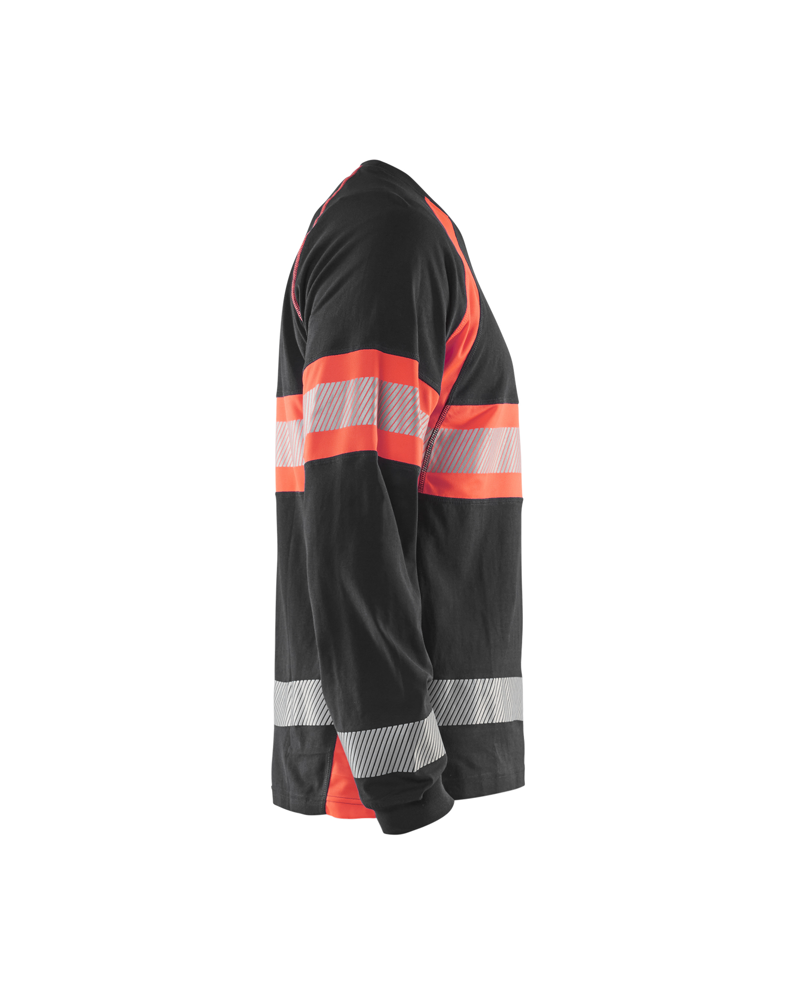 T-shirt manches longues haute-visibilité Blåkläder 3510 Noir/Rouge fluo Blaklader - 351010309955