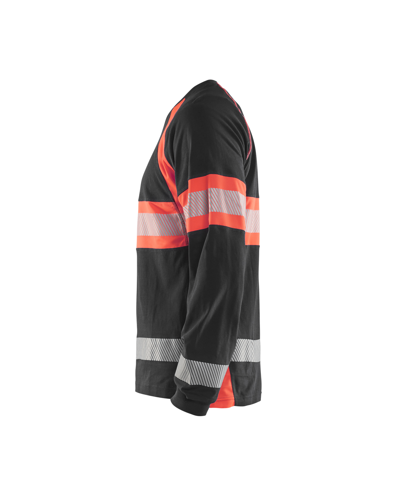 T-shirt manches longues haute-visibilité Blåkläder 3510 Noir/Rouge fluo Blaklader - 351010309955