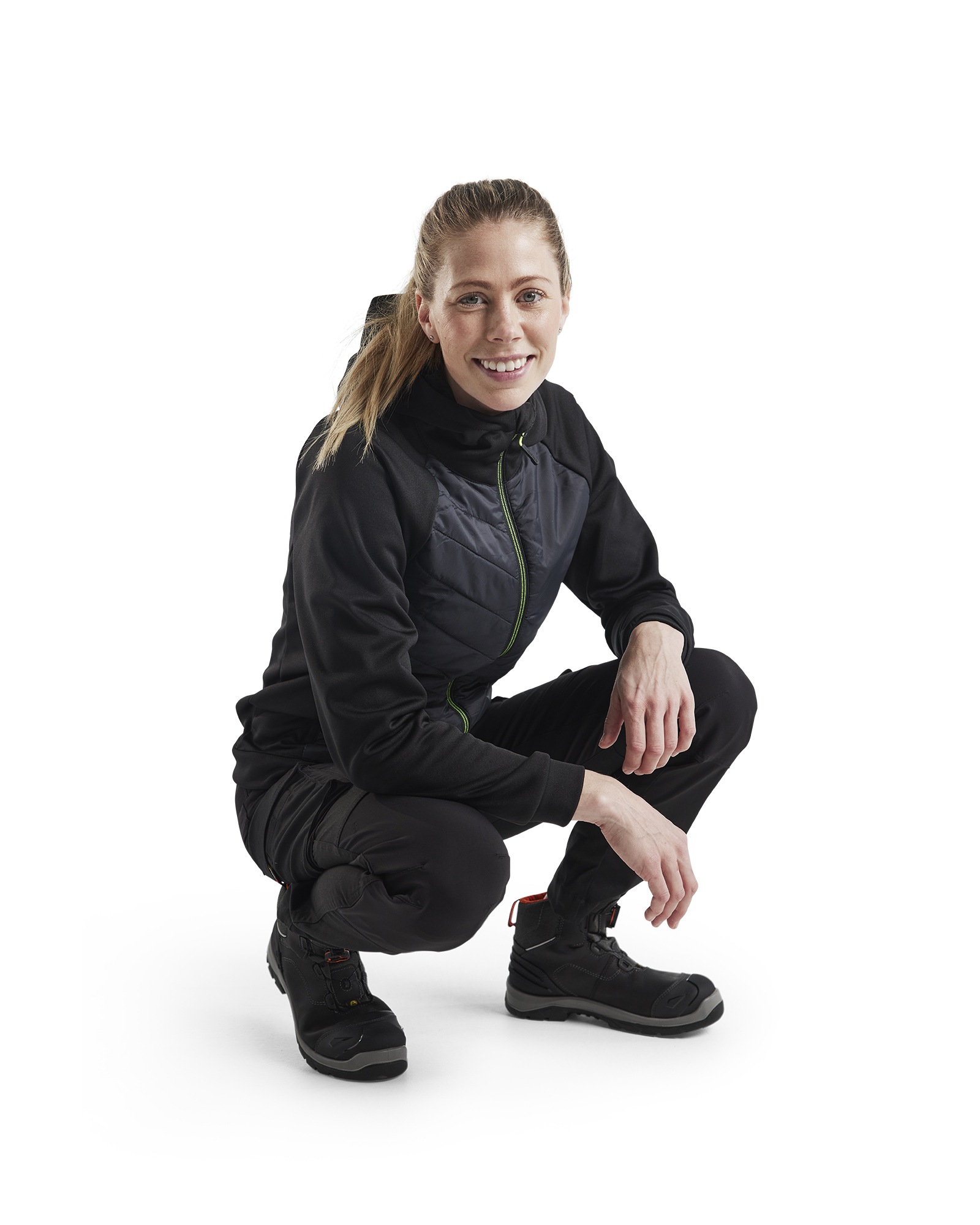 Pantalon maintenance stretch 2D femme Blåkläder 7147 Noir Blaklader - 714718309900C