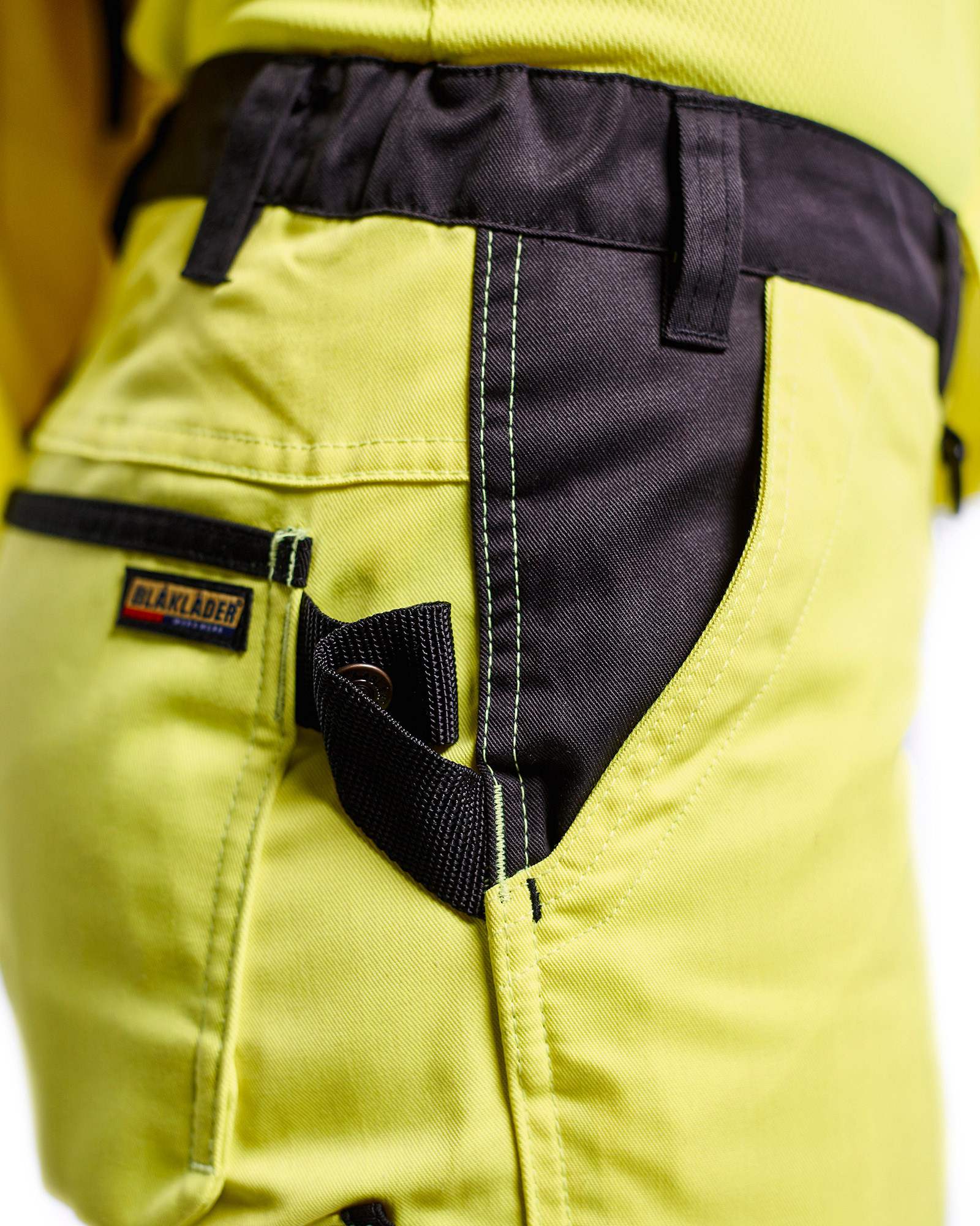 Pantalon artisan haute-visibilité femme Blåkläder 7155 Jaune fluo/Noir Blaklader - 715518113399C