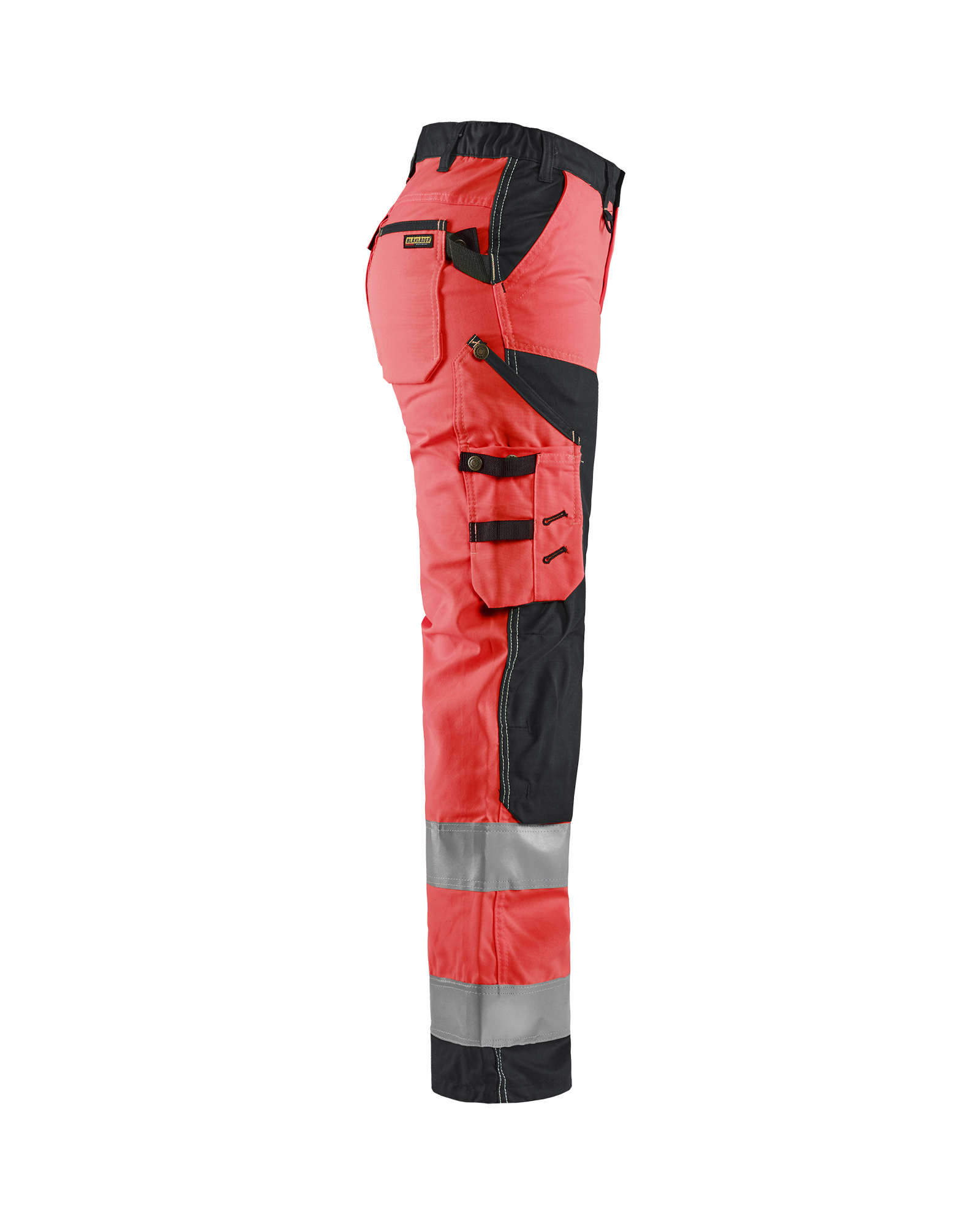 Pantalon artisan haute-visibilité femme Blåkläder 7155 Rouge fluo/Noir Blaklader - 715518115599C