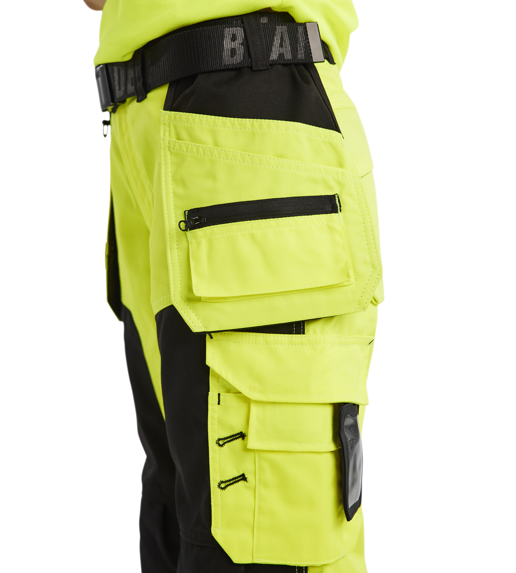 Pantalon artisan haute-visibilité femme Blåkläder 7156 Jaune fluo/Noir Blaklader - 715618113399C