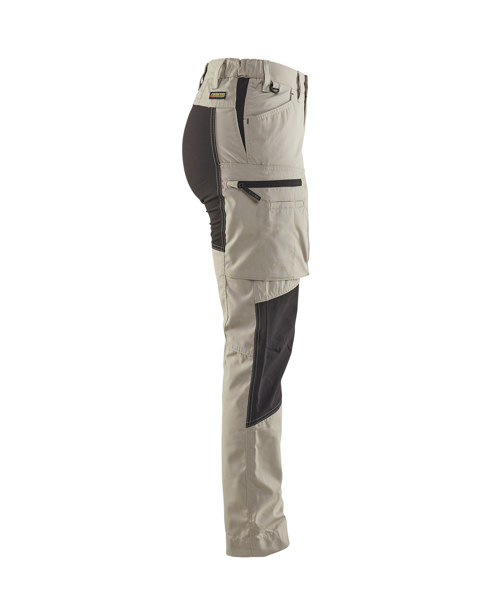 Pantalon maintenance +stretch femme Blåkläder 7159 Beige/Noir Blaklader - 715918452799C