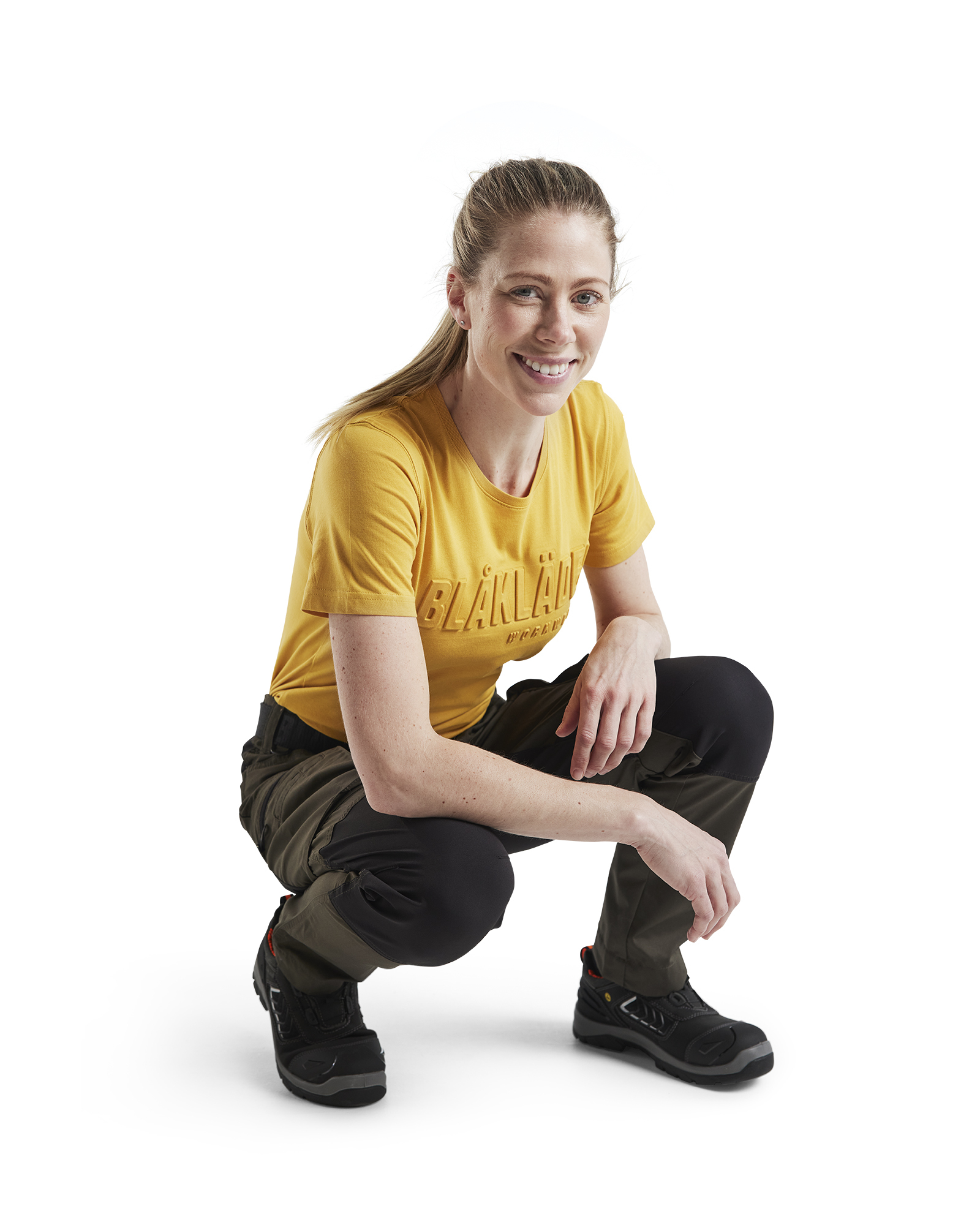 Pantalon maintenance +stretch femme Blåkläder 7159 Vert Kaki/Noir Blaklader - 715918454599C