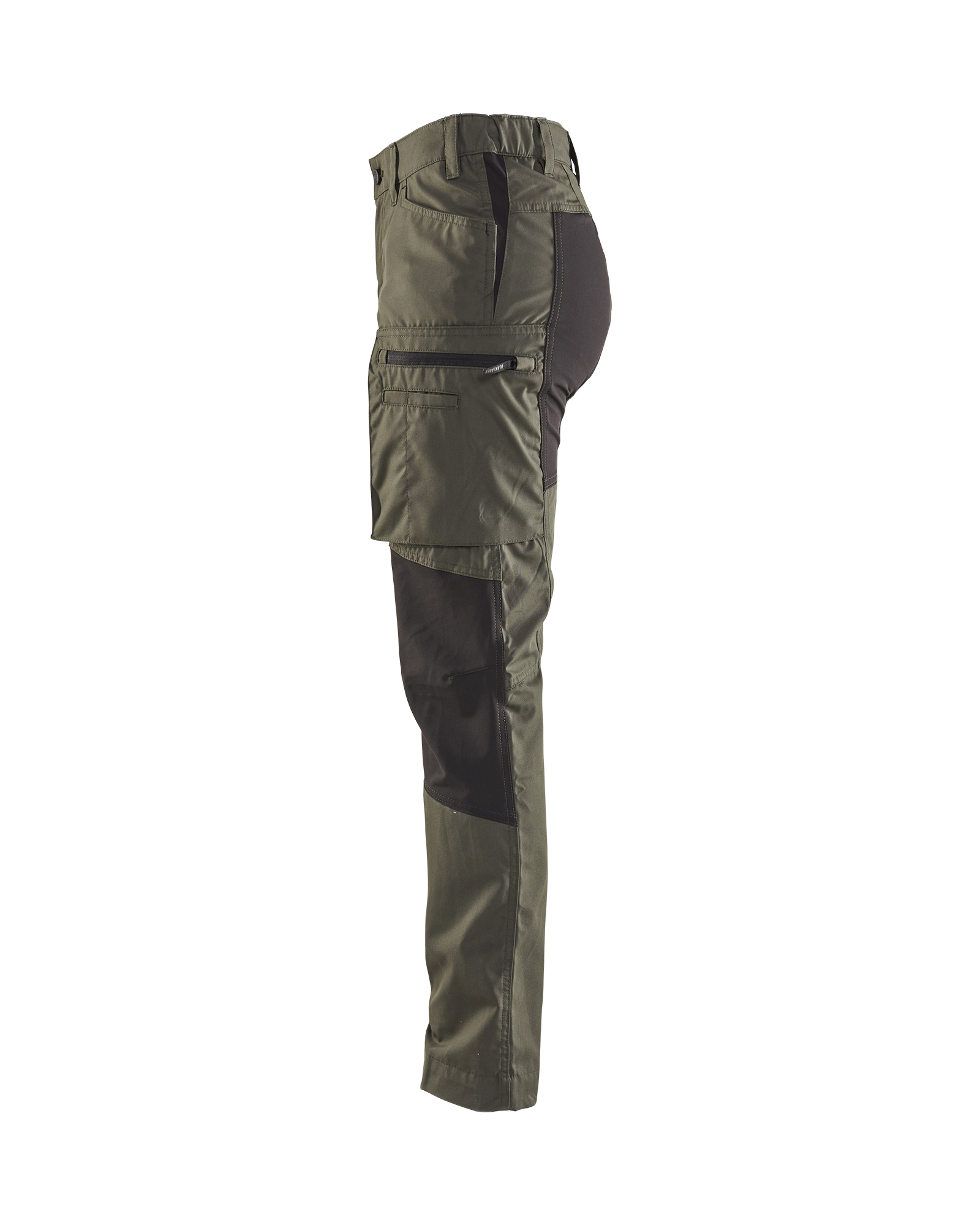 Pantalon maintenance +stretch femme Blåkläder 7159 Vert armée/Noir Blaklader - 715918454699C