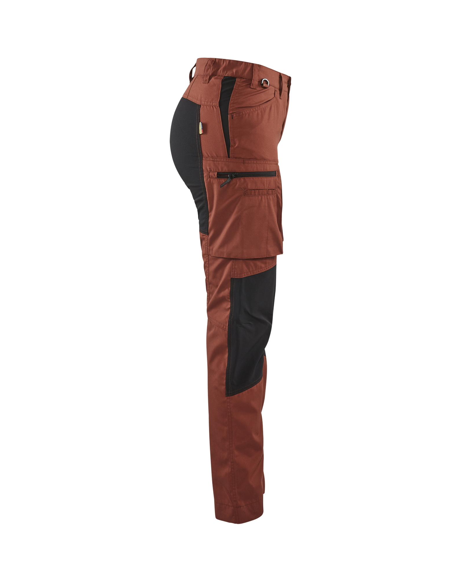 Pantalon maintenance +stretch femme Blåkläder 7159 Rouge brique/Noir Blaklader - 715918455999C