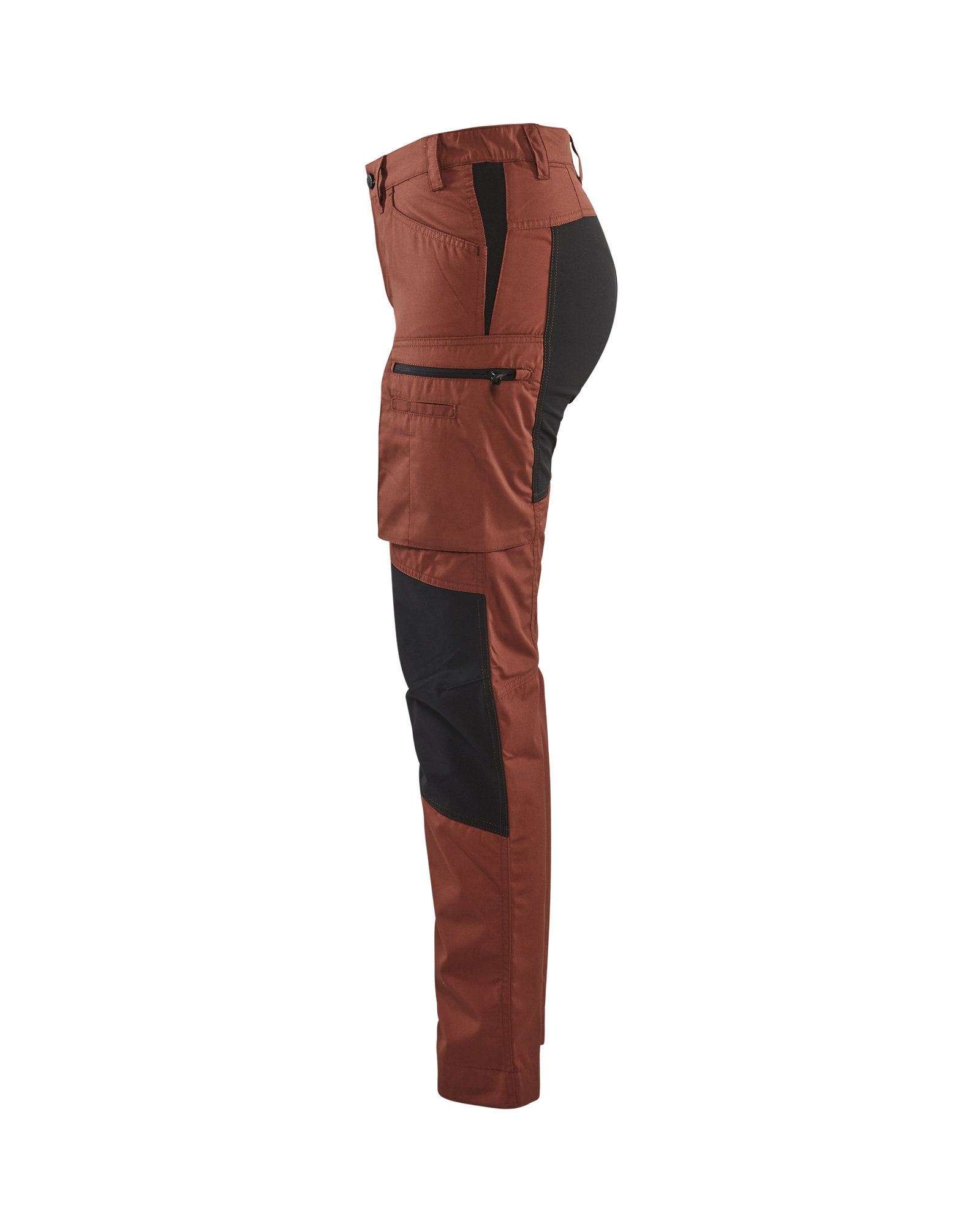 Pantalon maintenance +stretch femme Blåkläder 7159 Rouge brique/Noir Blaklader - 715918455999C