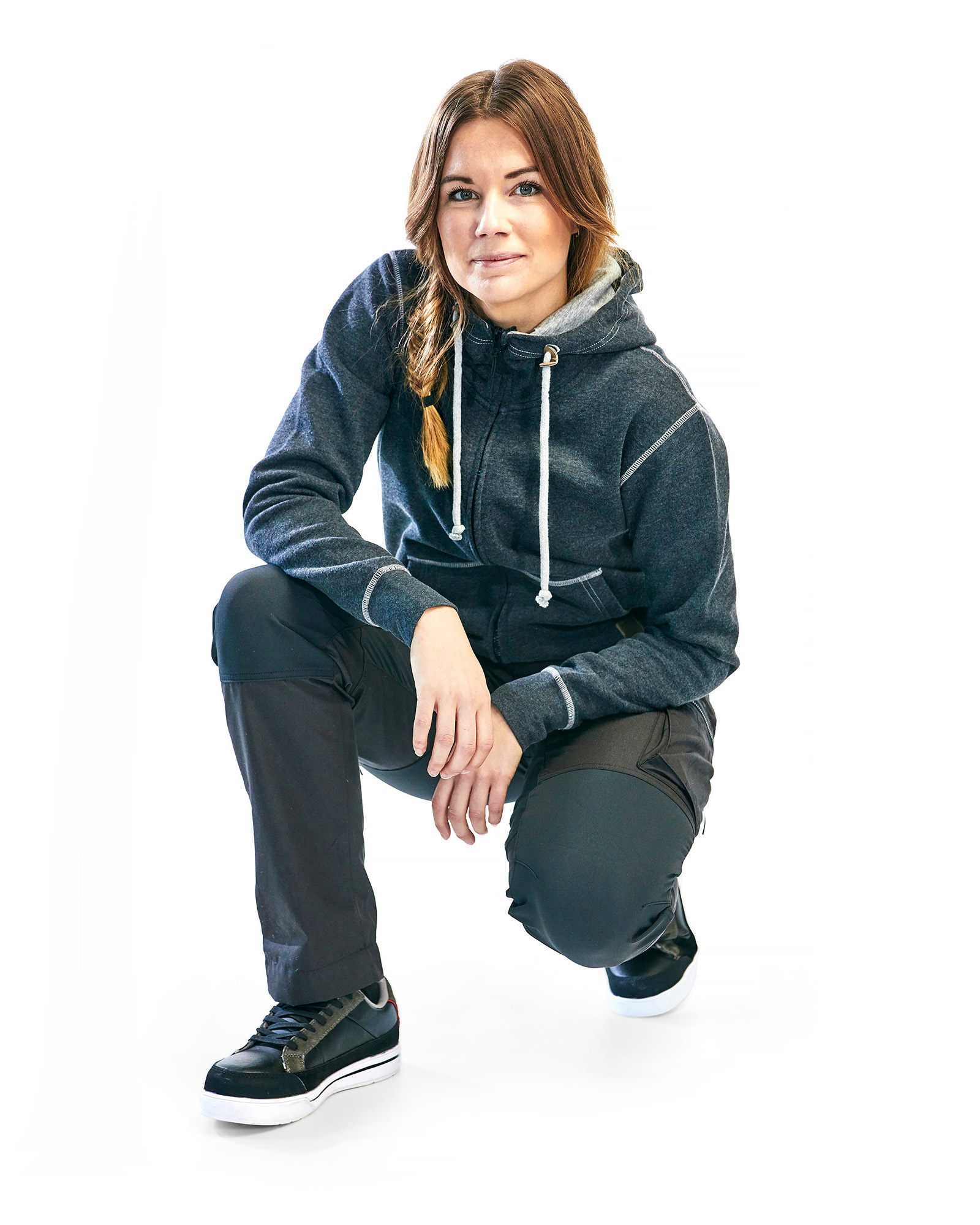 Pantalon maintenance +stretch femme Blåkläder 7159 Gris Foncé/Noir Blaklader - 715918459899C