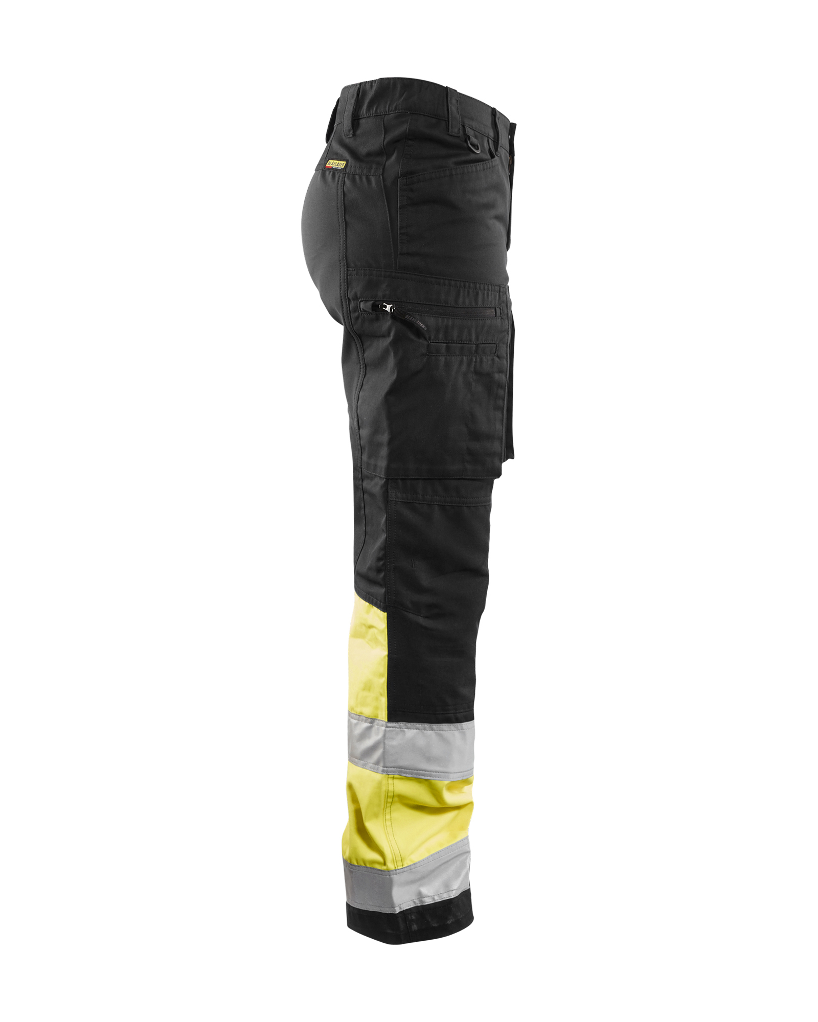 Pantalon +stretch haute-visibilité femme Blåkläder 7161 Noir/Jaune fluo Blaklader - 716118119933C