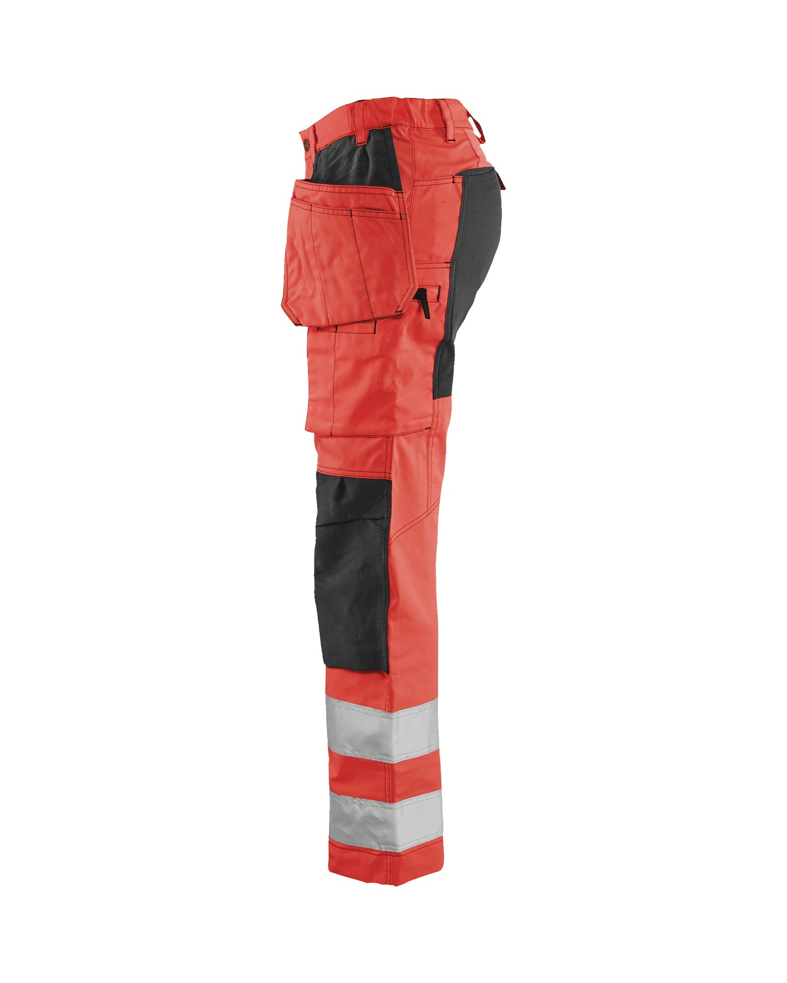 Pantalon +stretch haute-visibilité femme Blåkläder 7163 Rouge fluo/Noir Blaklader - 716318115599C