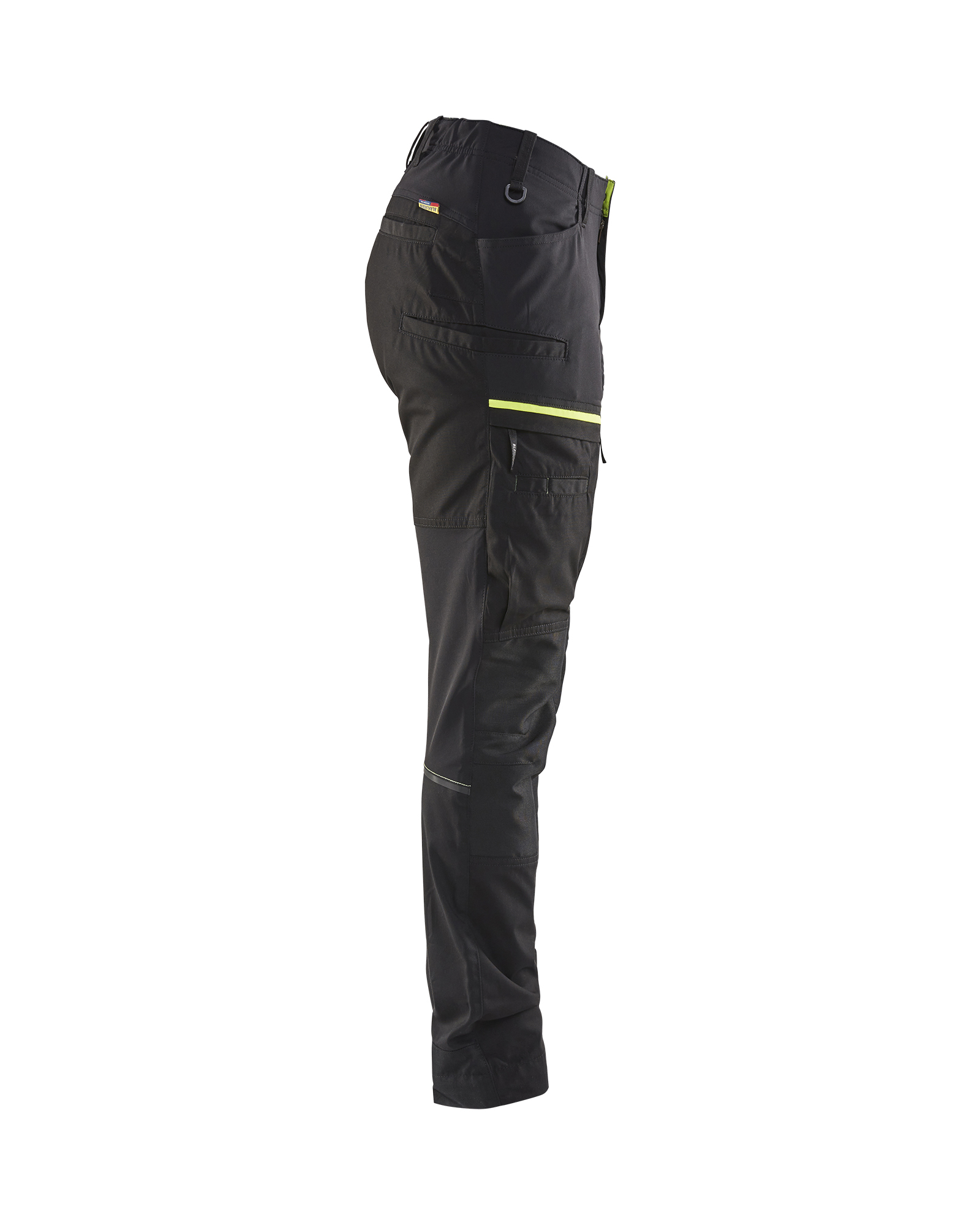 Pantalon maintenance +stretch femme Blåkläder 7166 Noir/Jaune fluo Blaklader - 716618459933C