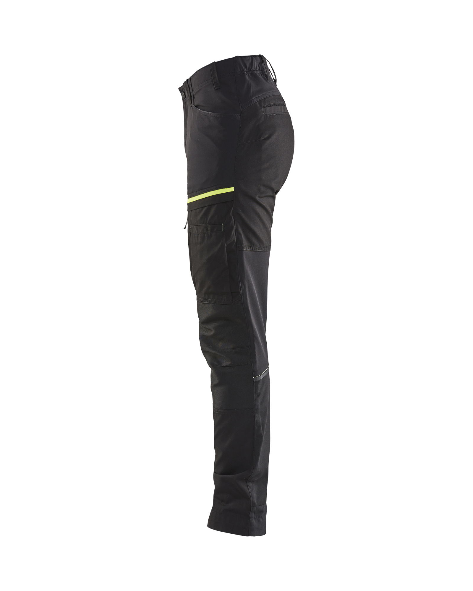 Pantalon maintenance +stretch femme Blåkläder 7166 Noir/Jaune fluo Blaklader - 716618459933C