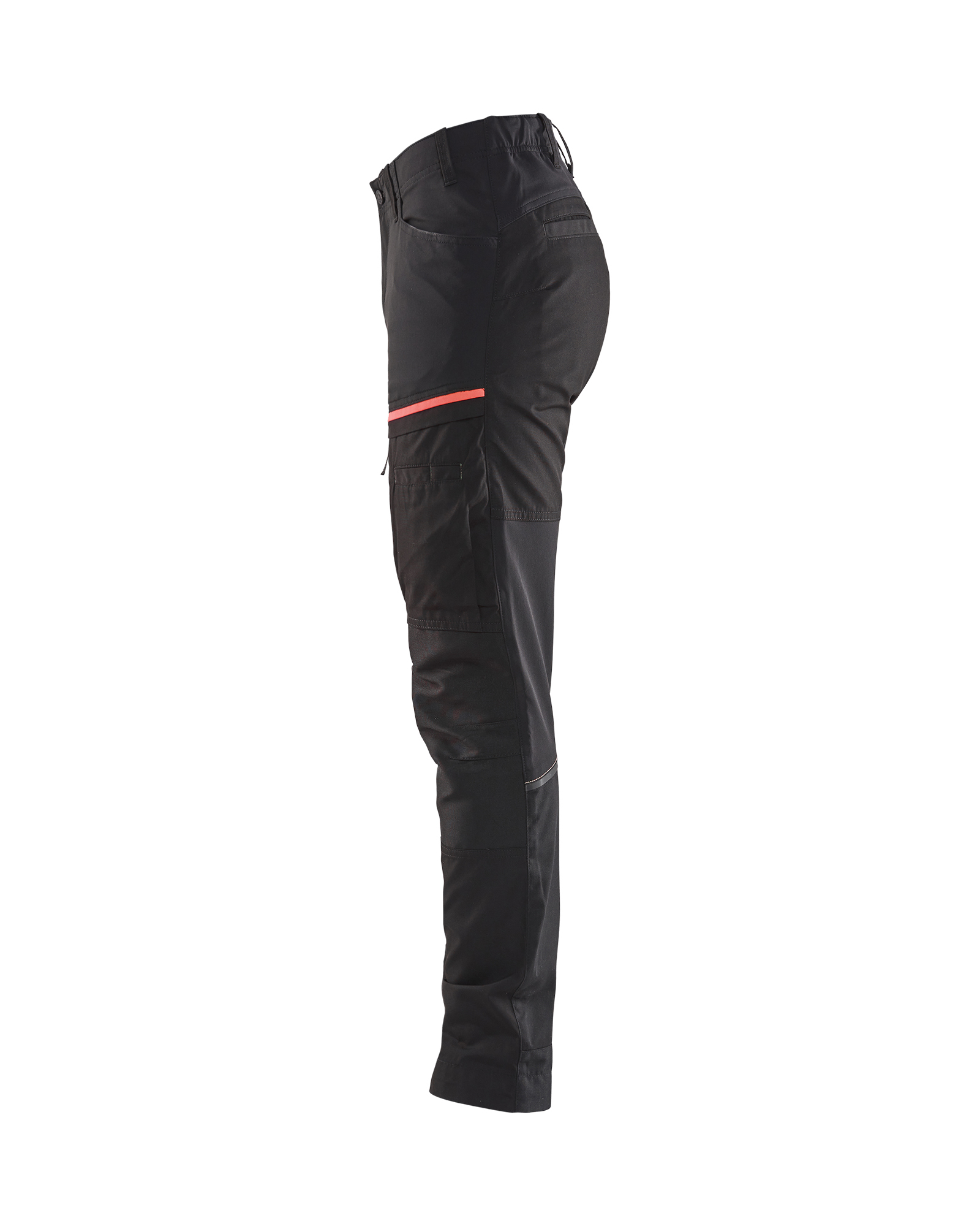Pantalon maintenance +stretch femme Blåkläder 7166 Noir/Rouge Blaklader - 716618459956C