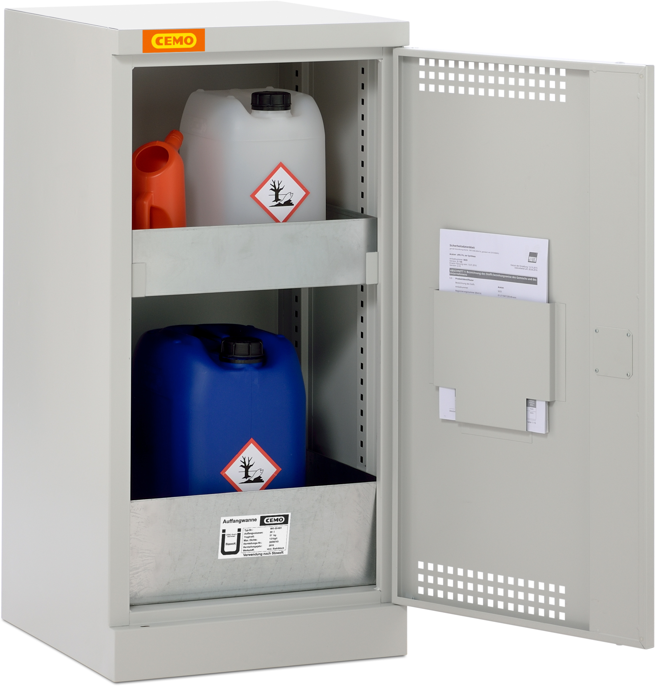 Armoire de SÛRETÉ basse 5/10, porte battante CEMO - 10999