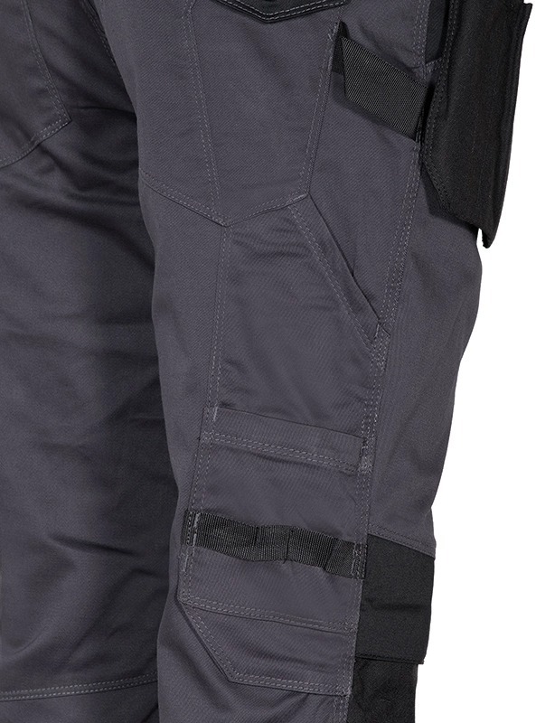 Pantalon Multipoches KUDUS gris/noir - Jambes courtes - COFRA - V568-0-01