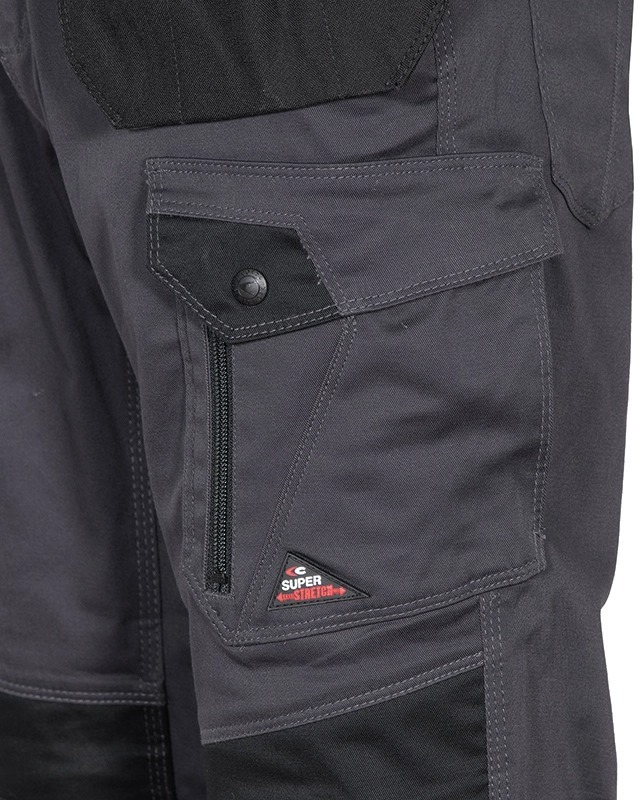Pantalon Multipoches KUDUS antracite/noir - Taille standard - COFRA - V568-0-04