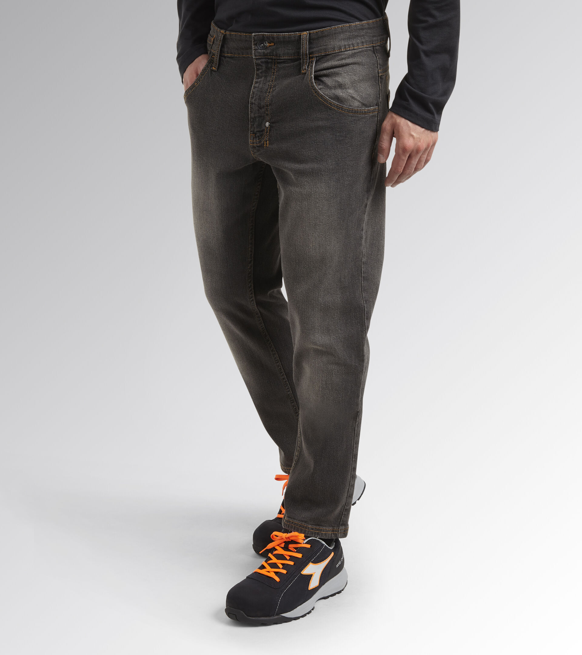 JEANS DENIM STRETCH 5 POCHES GRIS DIADORA STONE - 15959075003