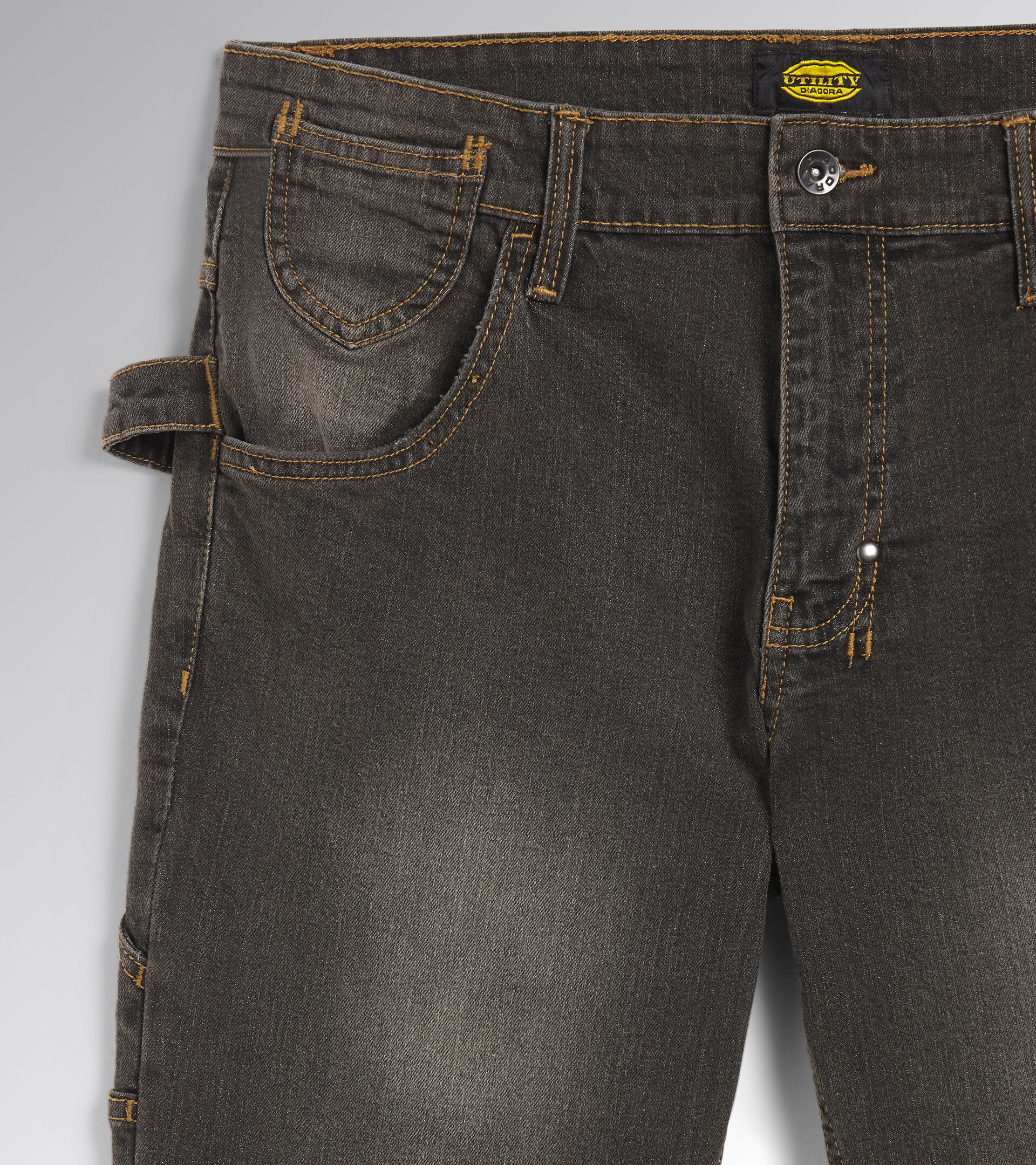 JEANS DENIM STRETCH 5 POCHES GRIS DIADORA STONE - 15959075003