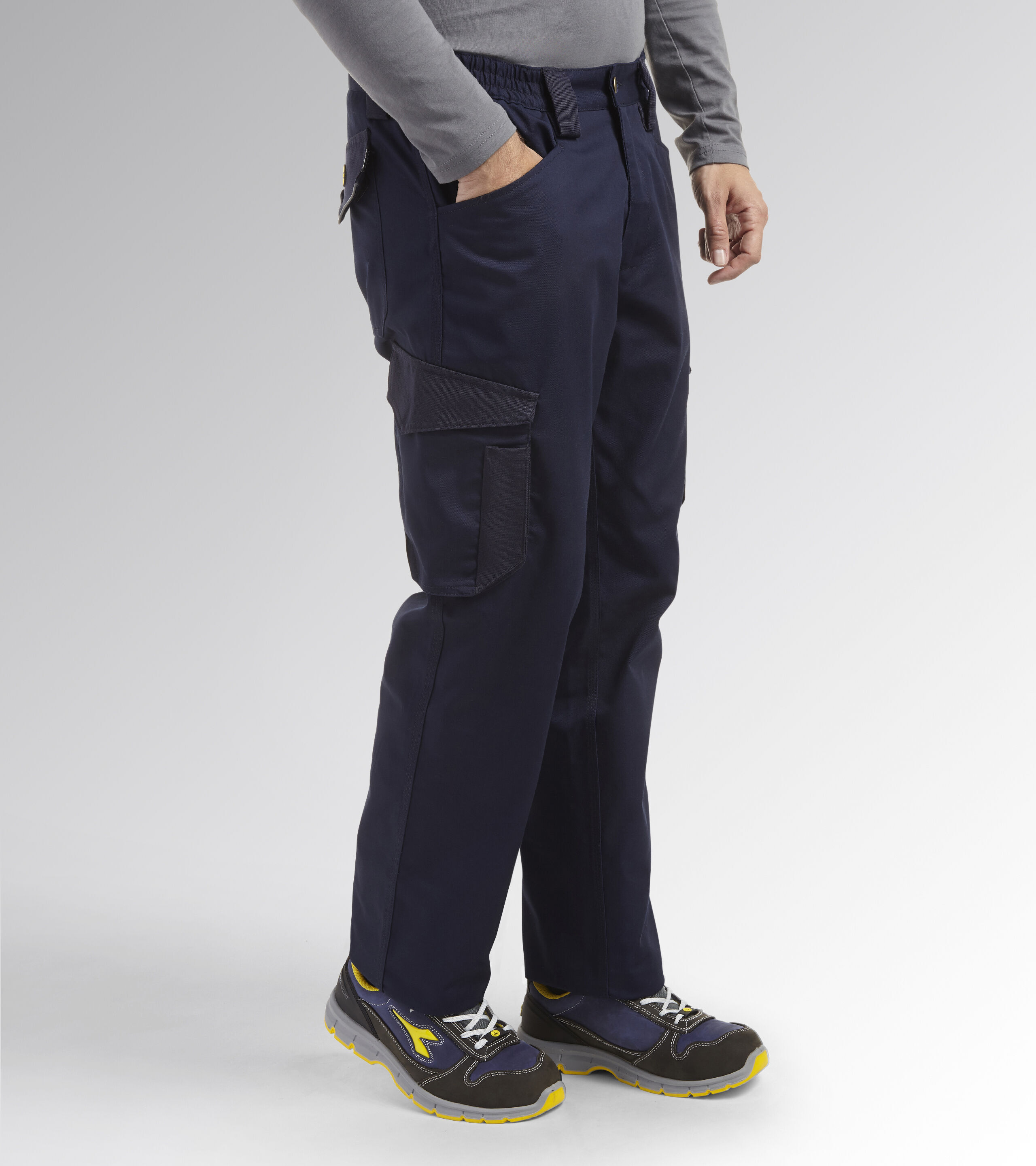 Pantalon de travail bleu marine STAFF CARGO - Diadora - 16030160062