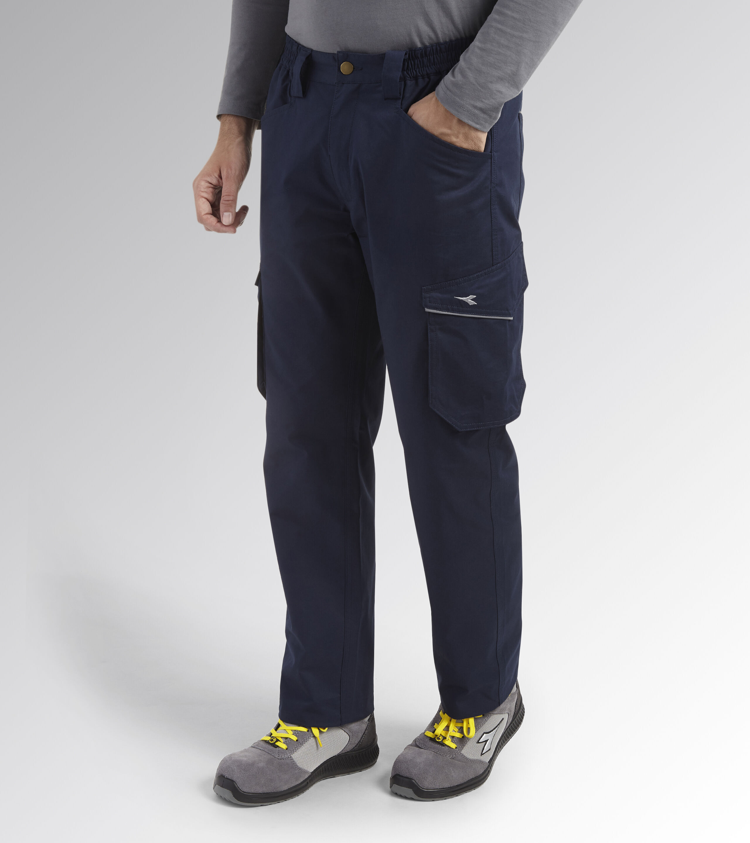 Pantalon de travail bleu marine STAFF LIGHT CARGO COTTON - Diadora - 17621360062