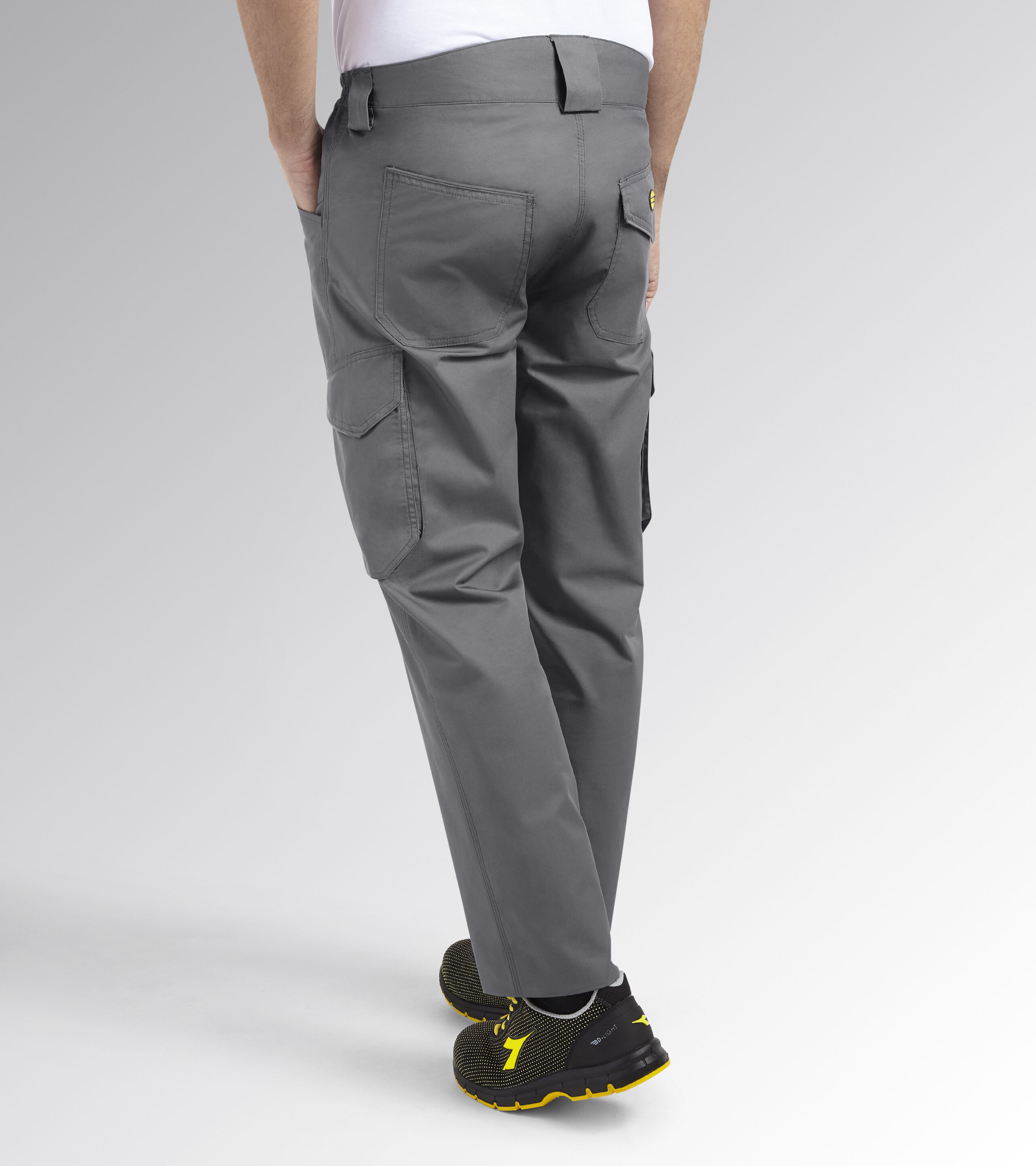 Pantalon de travail gris STAFF LIGHT CARGO COTTON - Diadora - 17621375070
