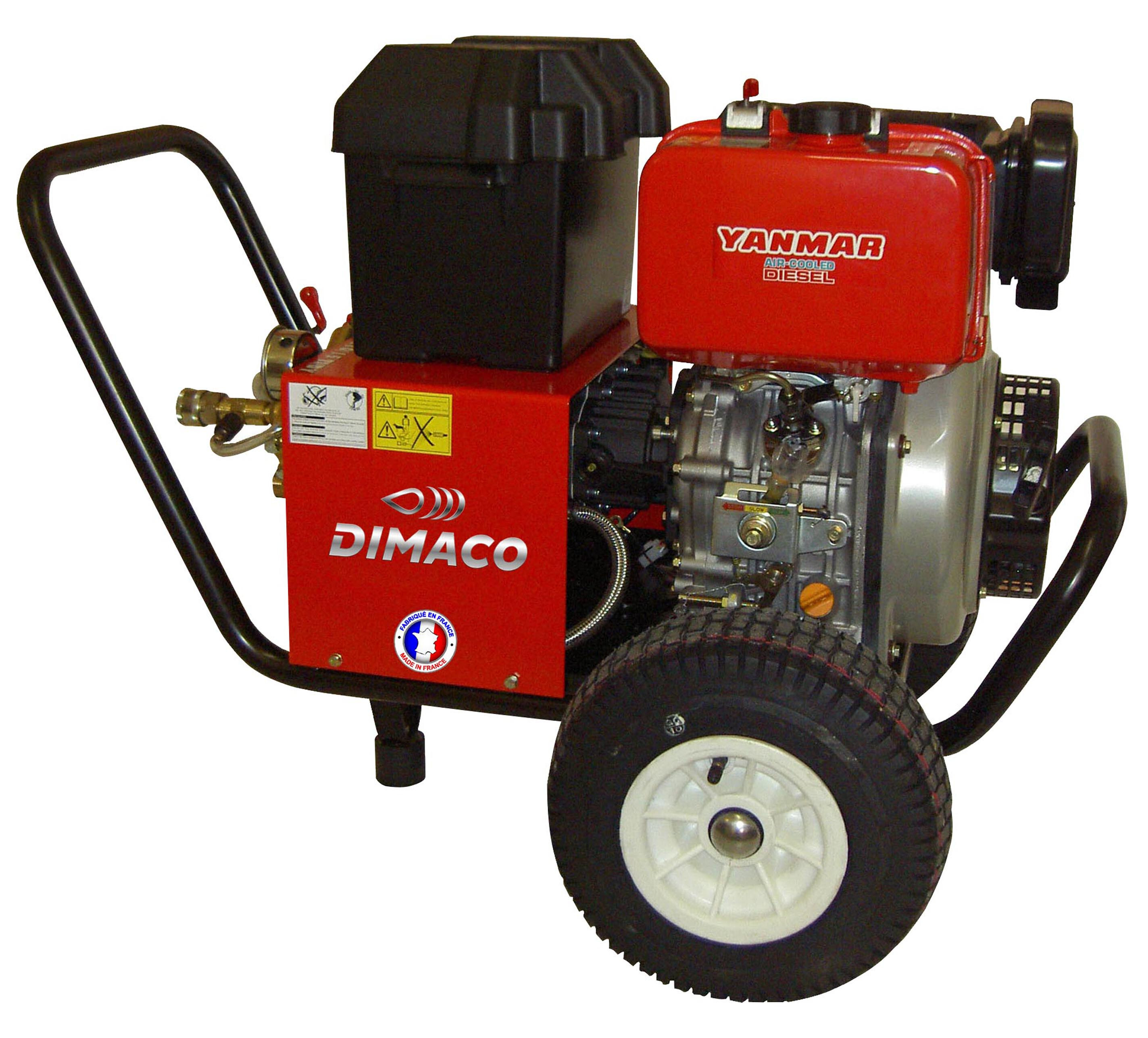 NETTOYEUR HP 900 L/H 200B MOTEUR DIESEL YANMAR 10 CV - DIMACO - TID15200Y