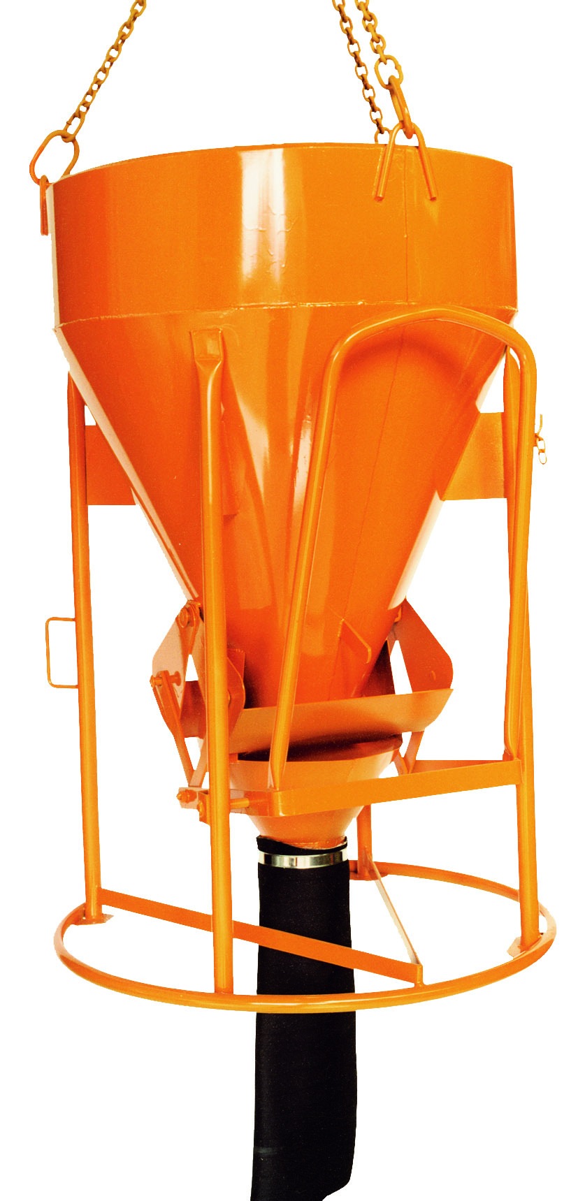 Benne à béton EICHINGER 375 L à tuyau cylindro-conique à entonnoir-Mécanique avec volant-1016V6