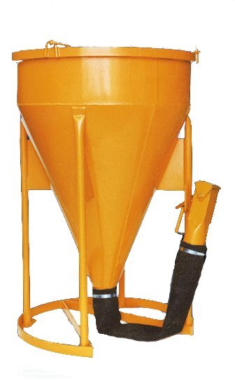 Benne à béton EICHINGER 750 L à tuyau fermeture par vanne -Mécanique sans volant-101710