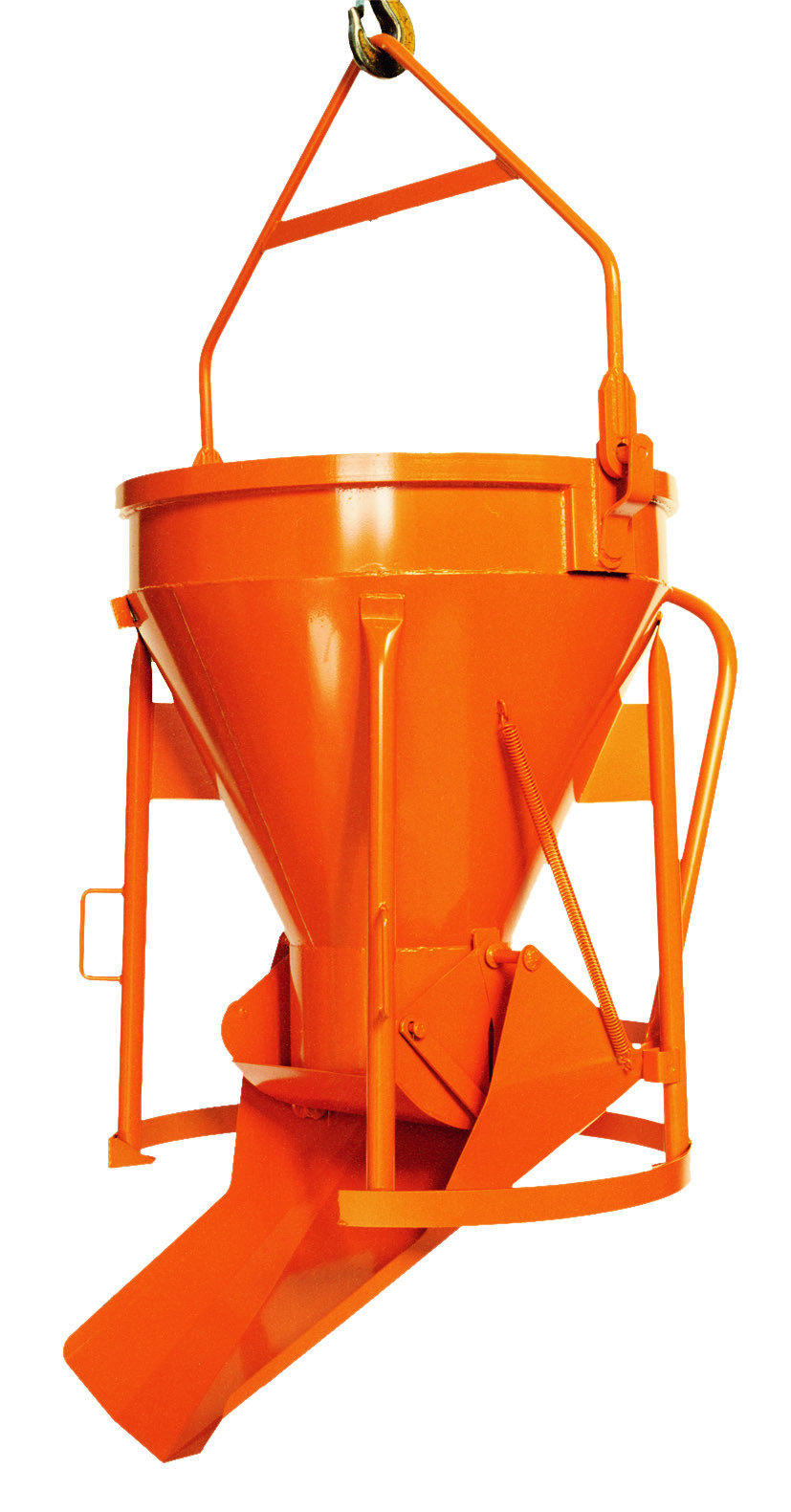 Benne à béton EICHINGER 1000 L à goulotte latérale rabattable-1020-Mécanique avec volant-1020V12